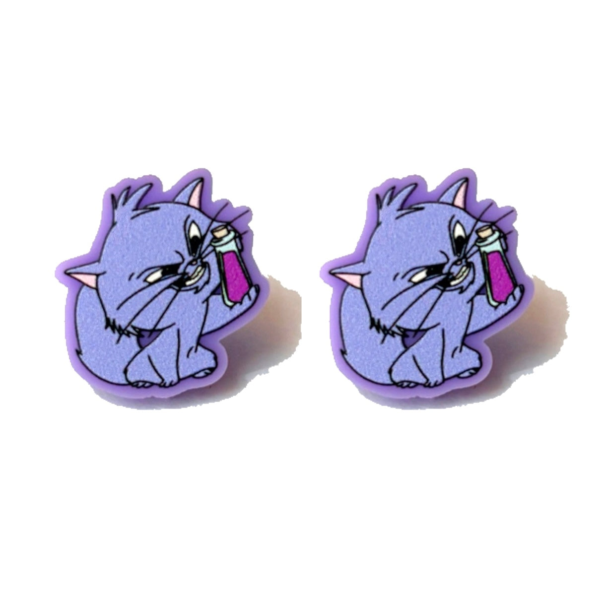 Villain Kitty Post Earrings