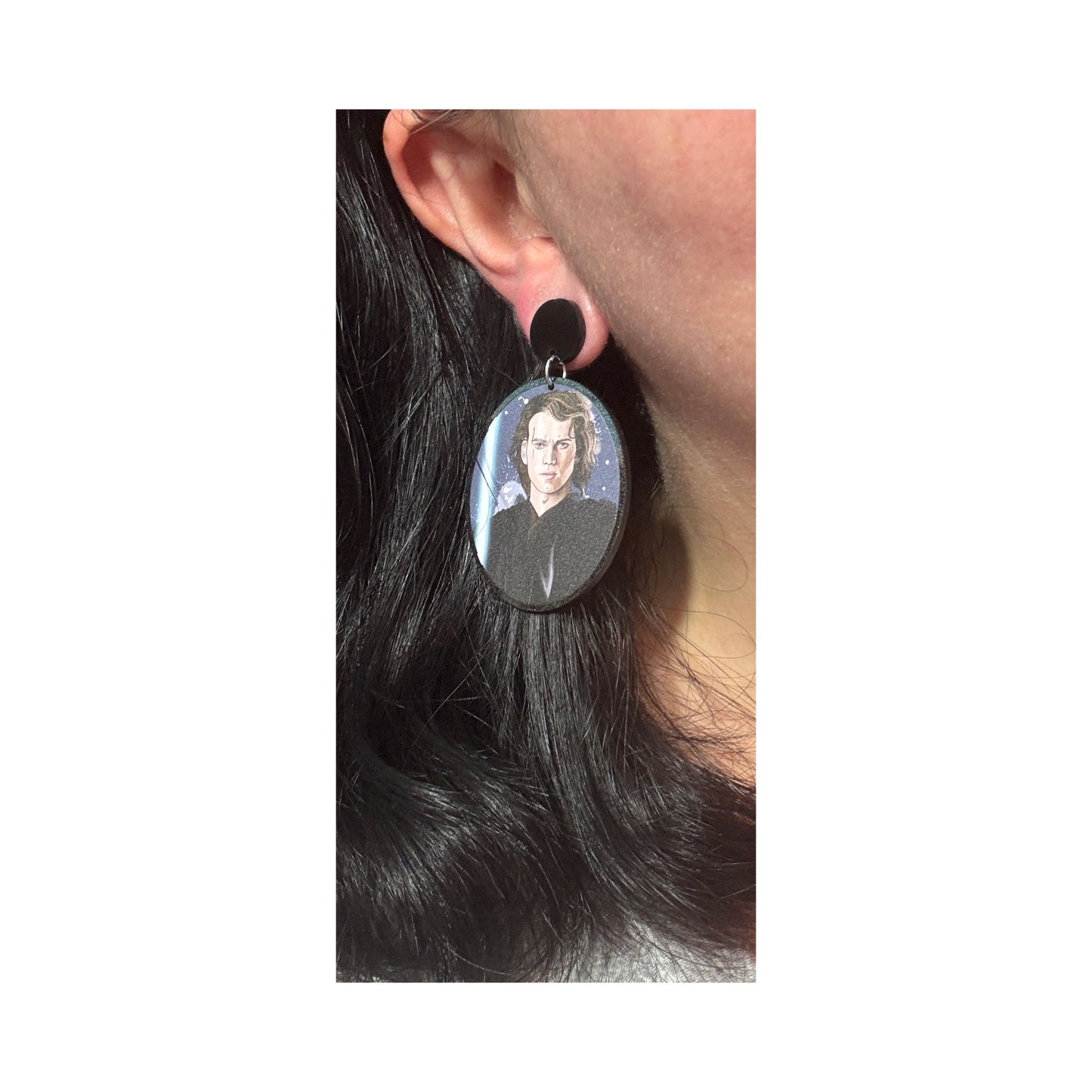Anakin Cameo Drop Earrings