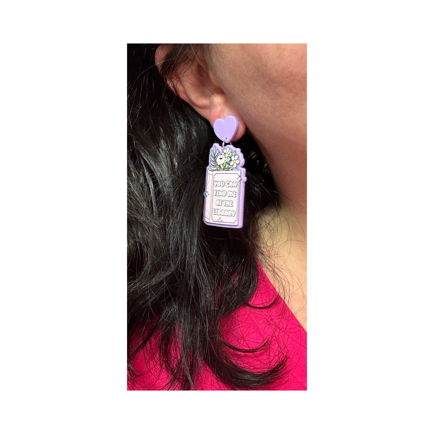 Find Me At The Library Drop Earrings