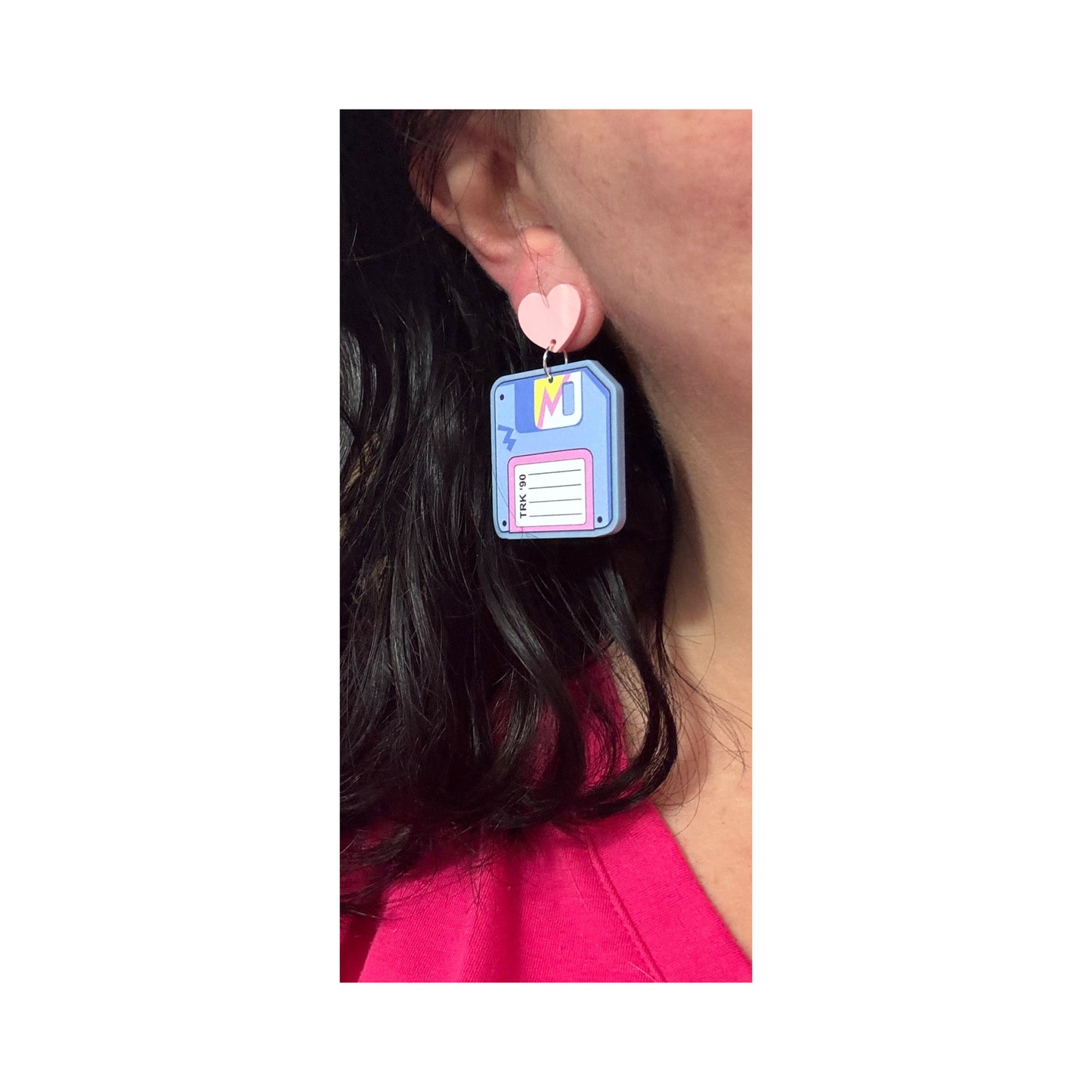 Floppy Disk Drop Earrings