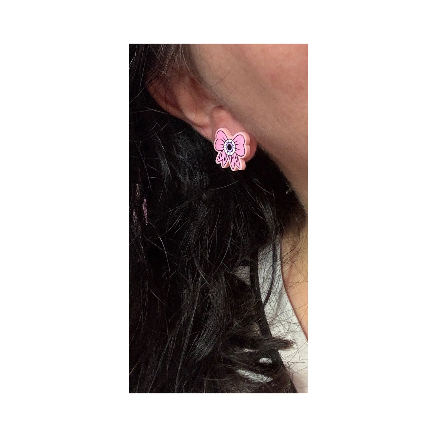 Pastel Spooky Bow Post Earrings