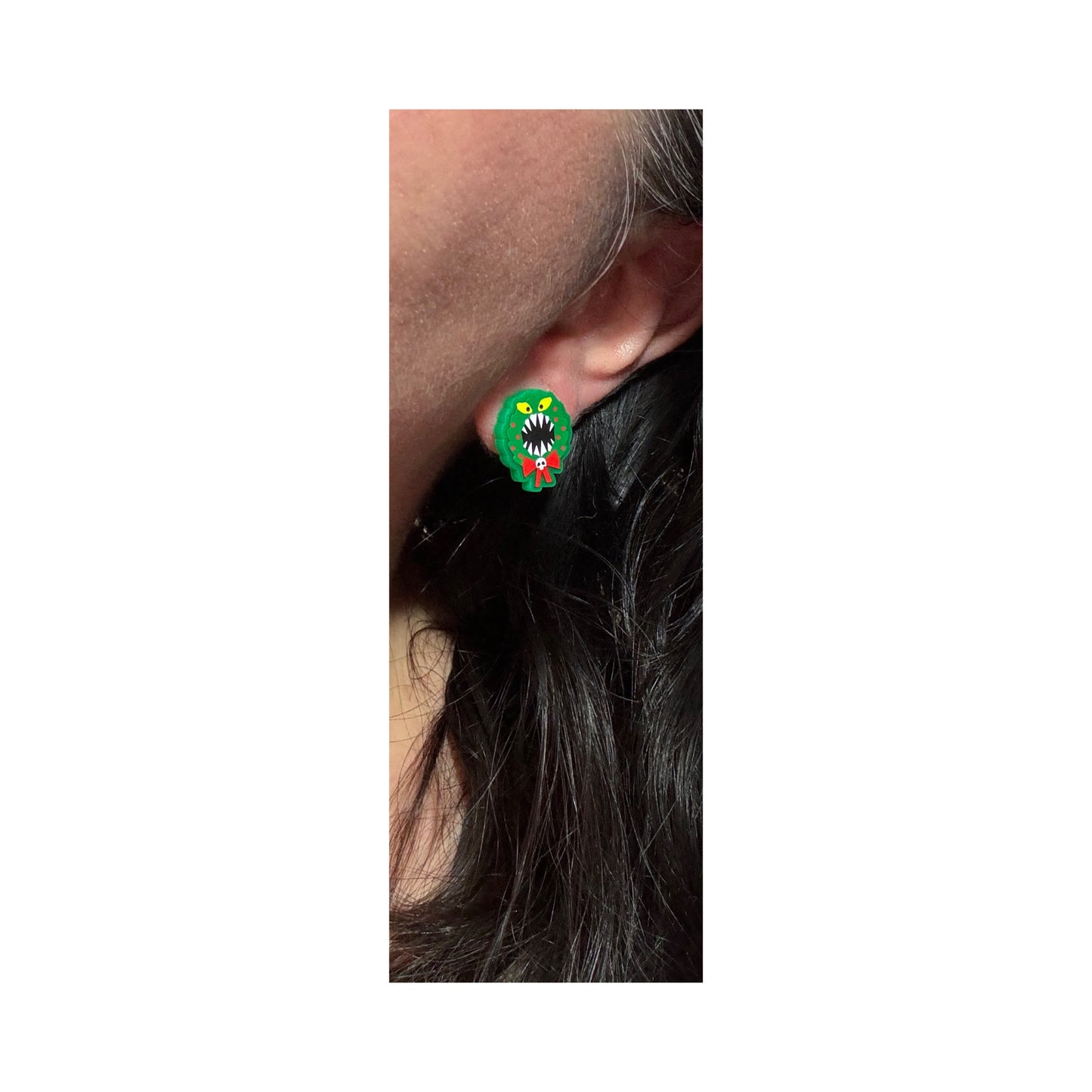 Monster Wreath Post Earrings