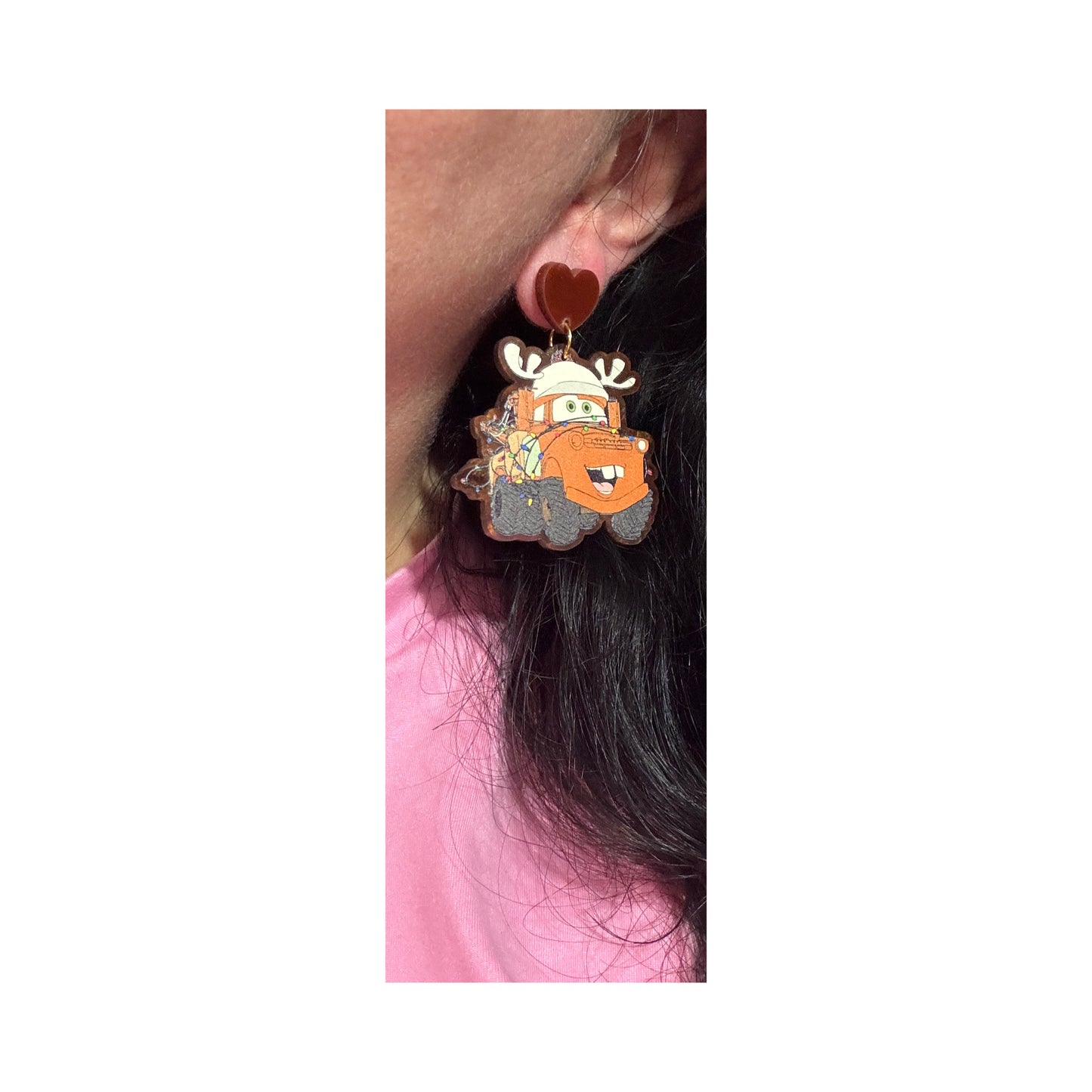 Reindeer Mater Drop Earrings