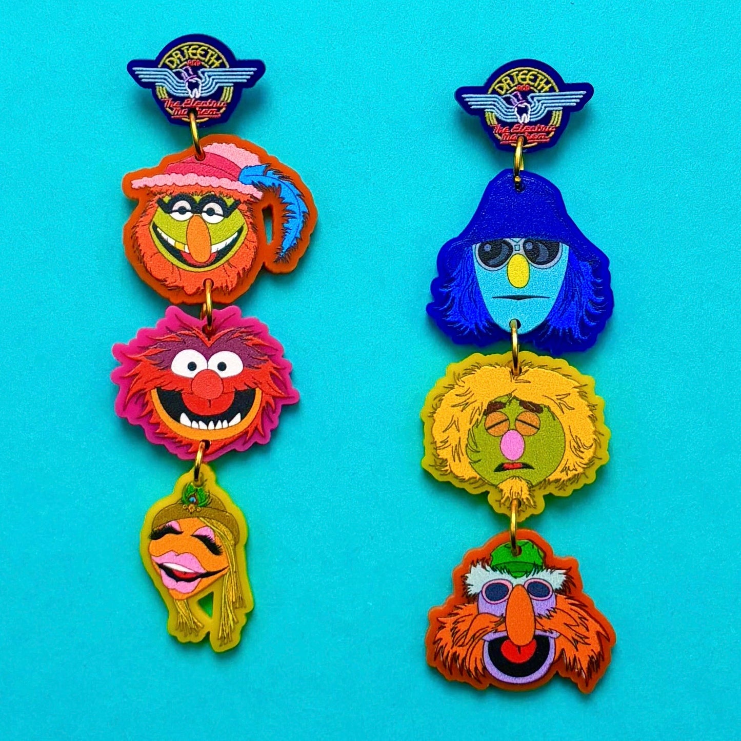 Electric Mayhem Tiered Drop Earrings