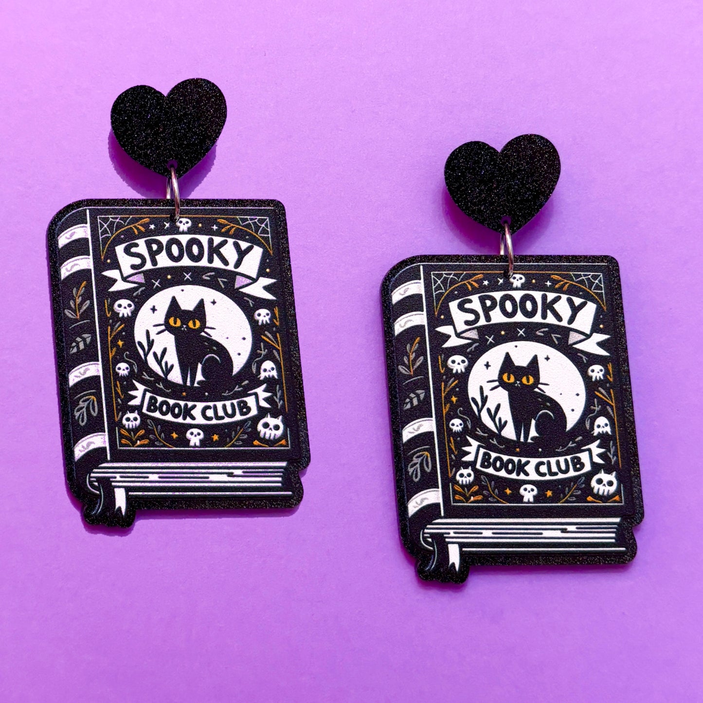 Spooky Book Club Drop Earrings