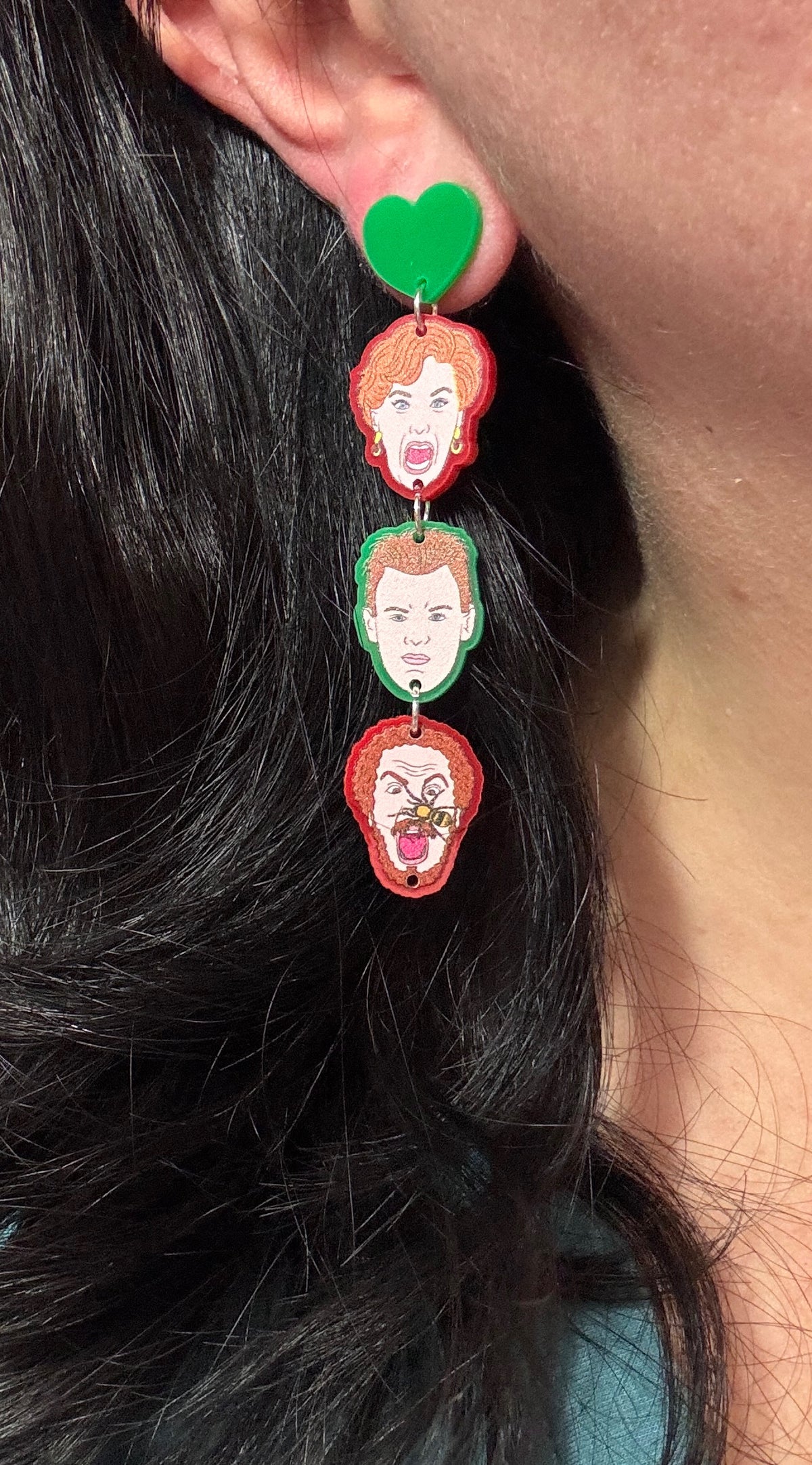 Home Alone Tiered Drop Earrings
