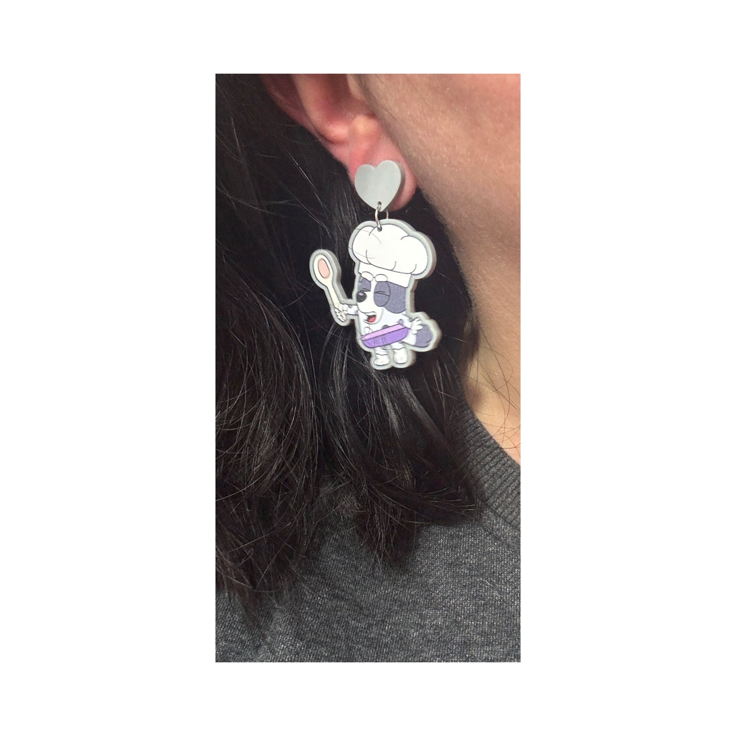 Chef Muffin Drop Earrings