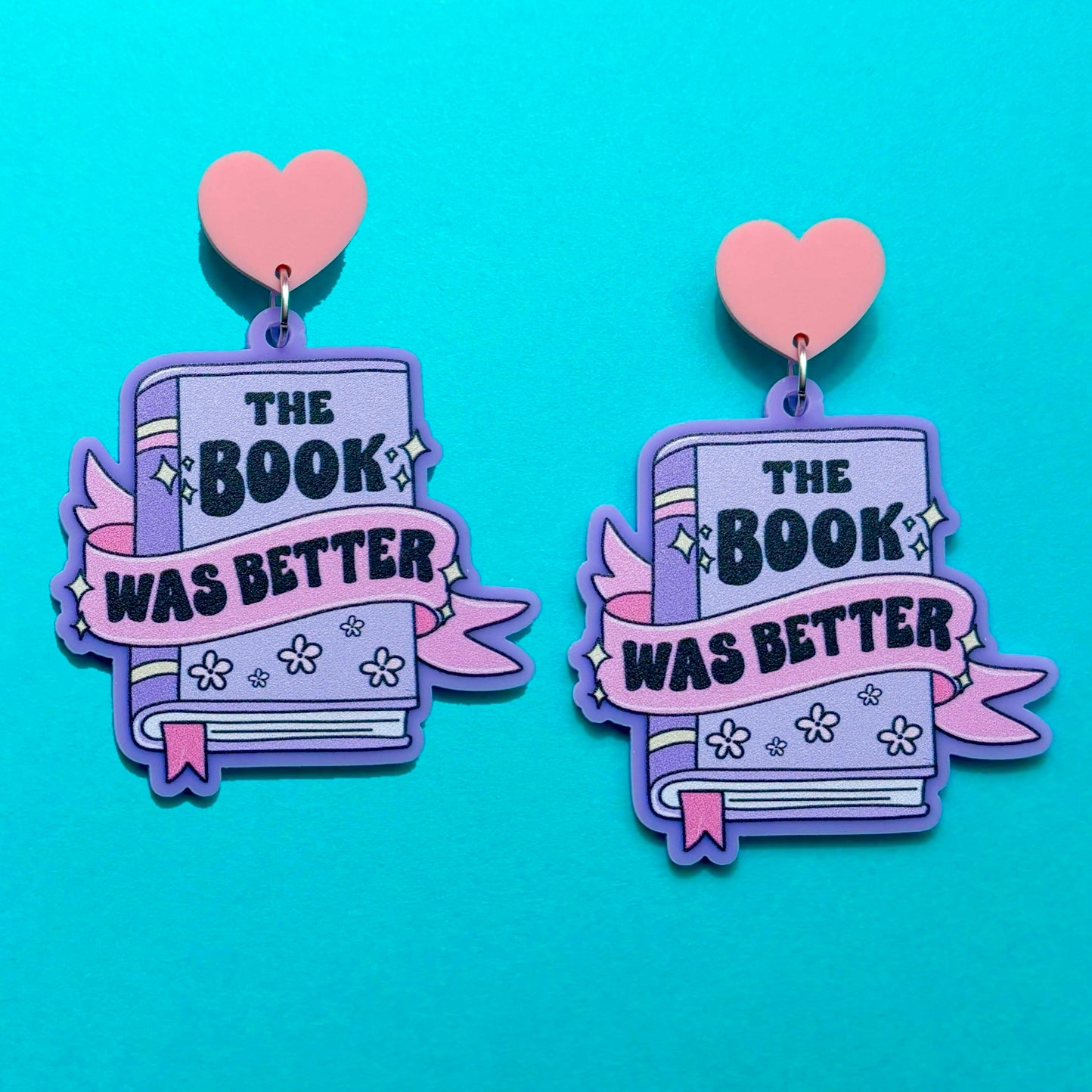 The Book Was Better Drop Earrings