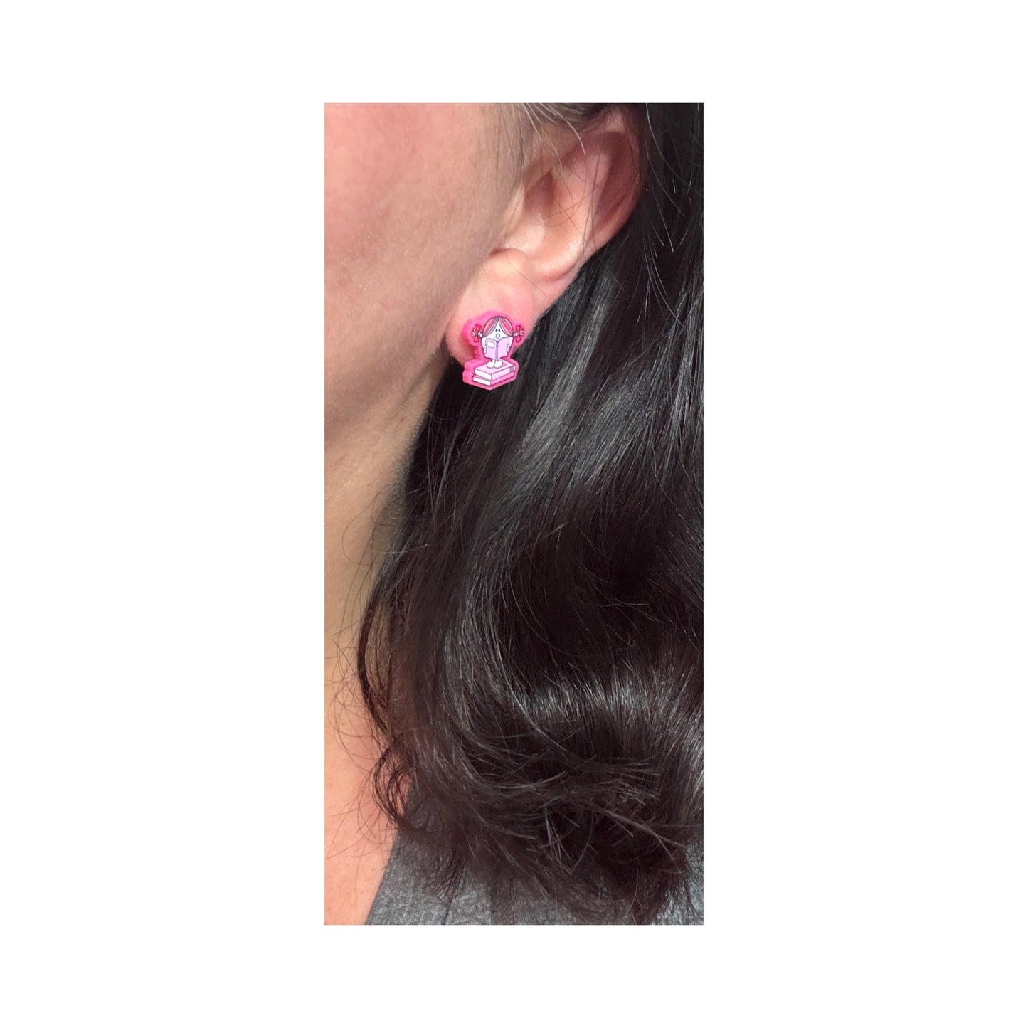 Little Miss Bookish Post Earrings