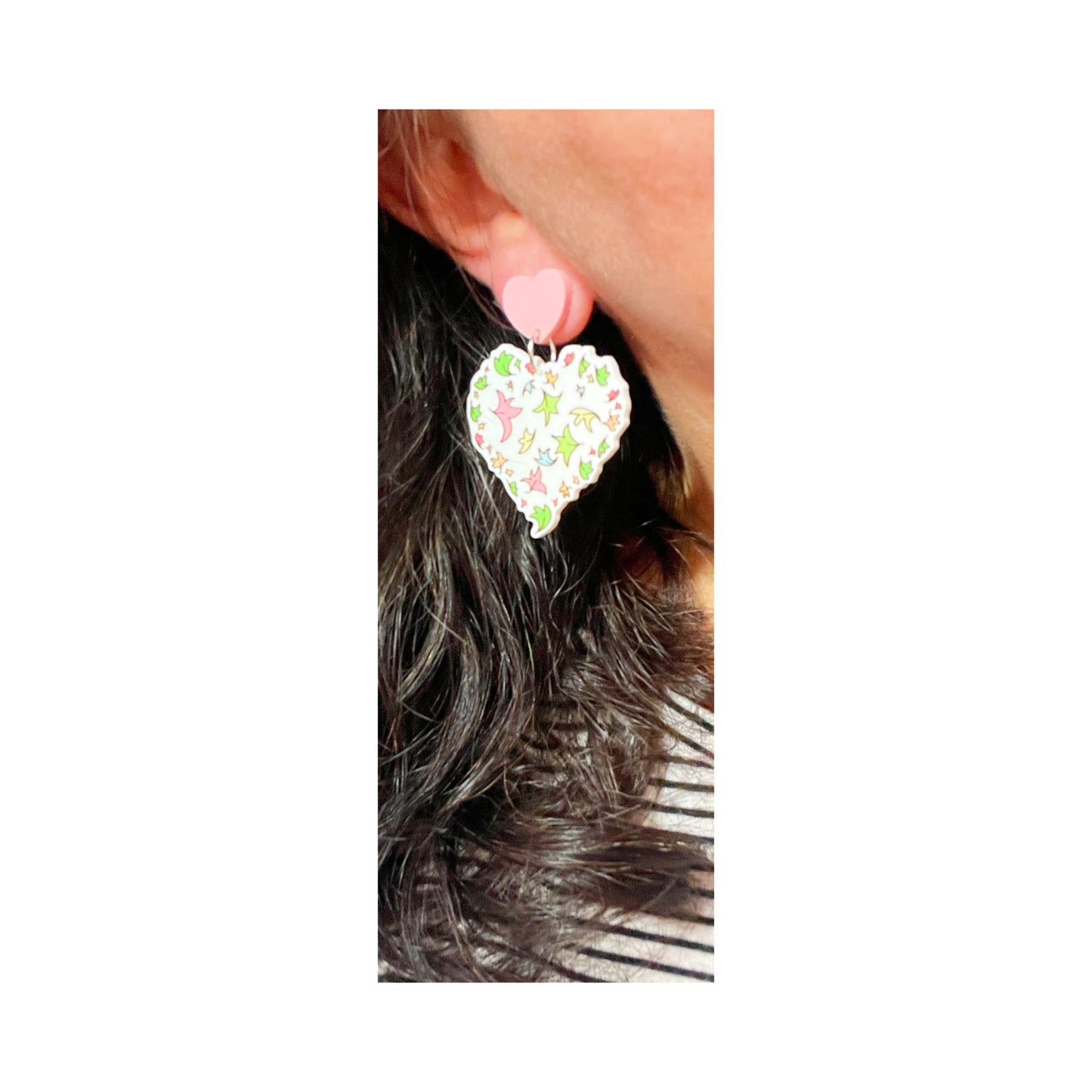 Heartstopper Heart Drop Earrings