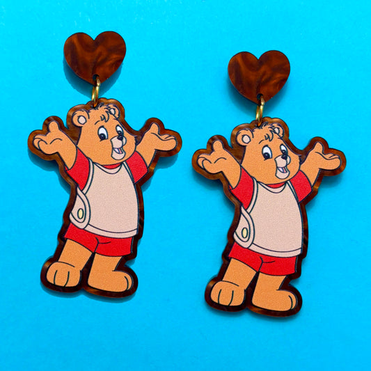 80s Teddy Drop Earrings