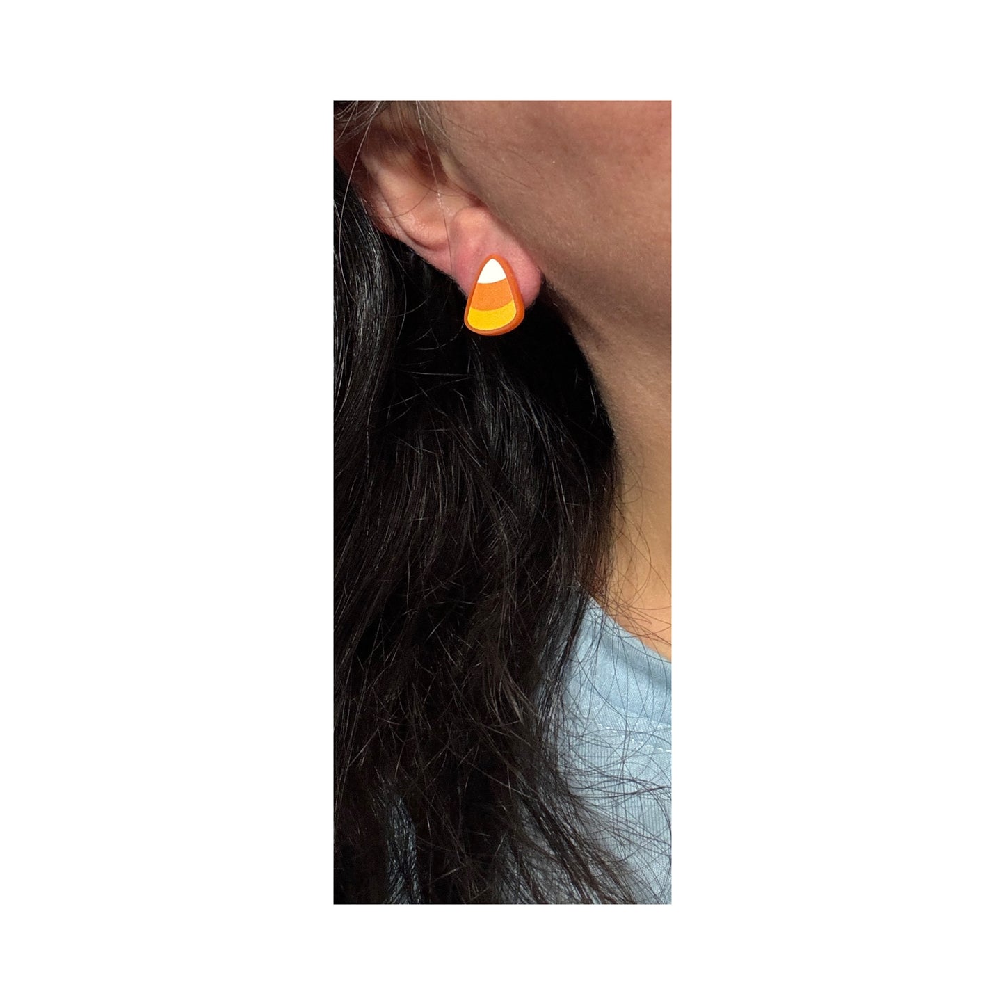Candy Corn Post Earrings