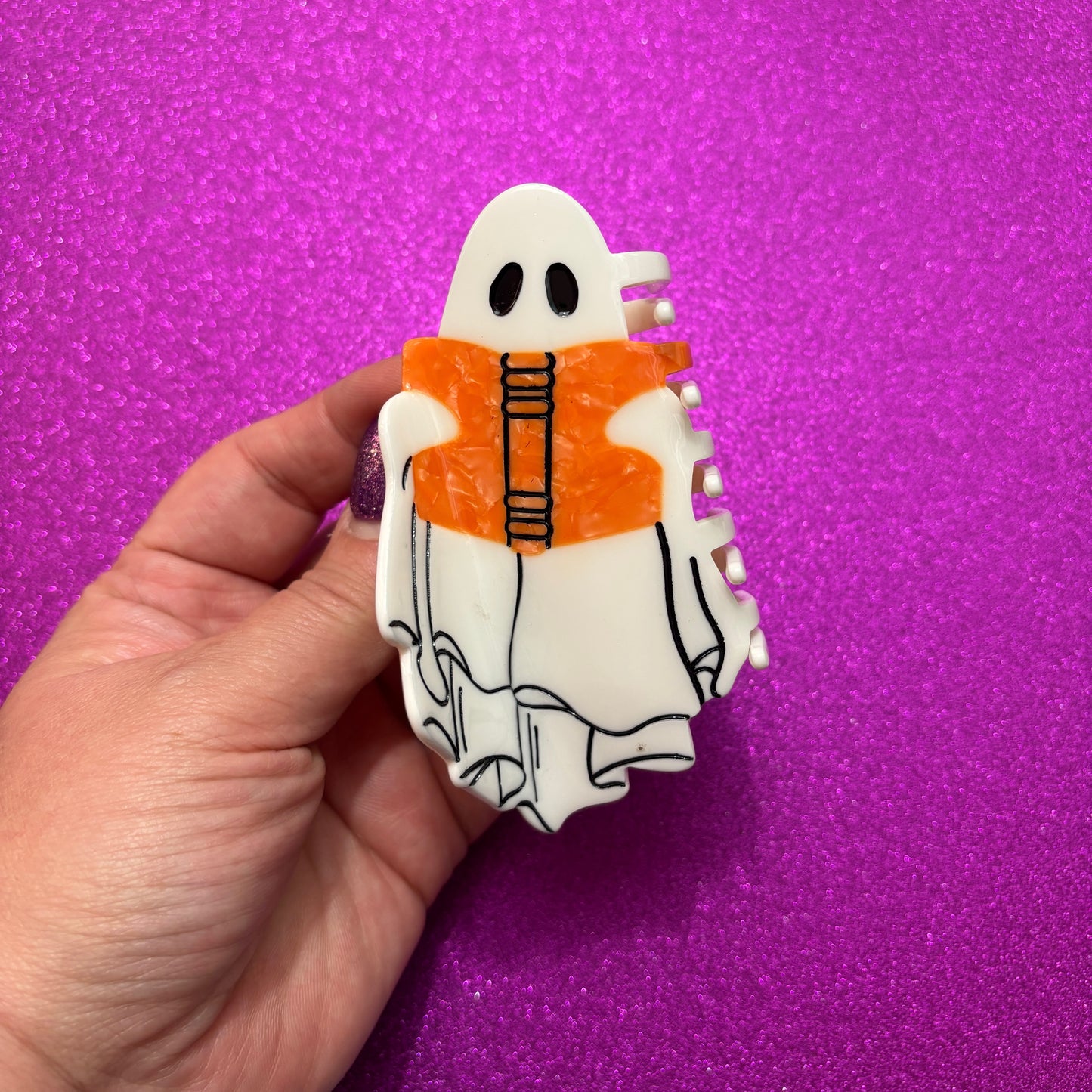 Bookish Ghost Claw Clip