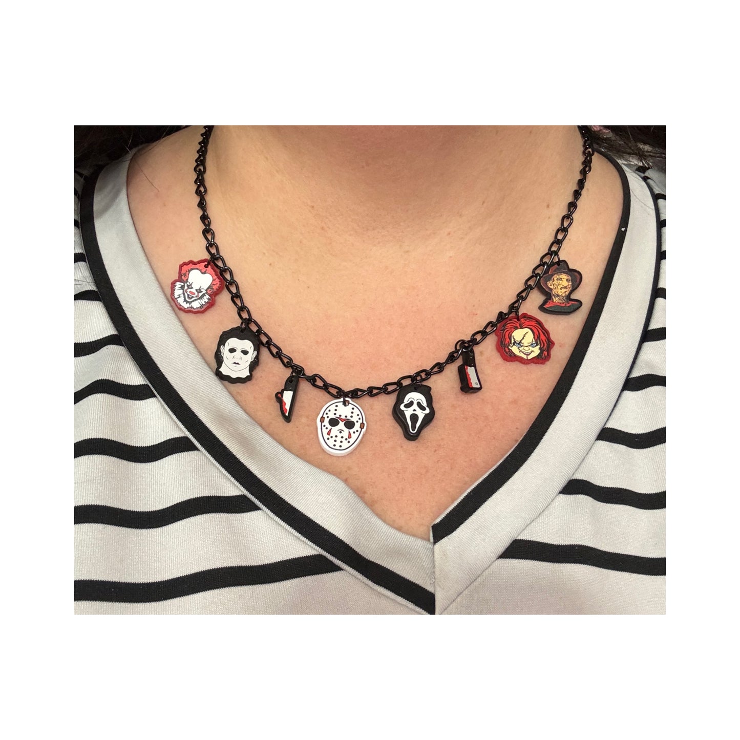 Horror Friends Charm Necklace