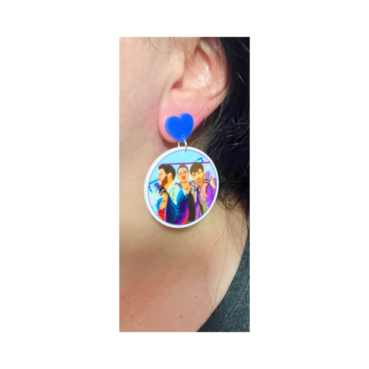 Jonas Brothers Acrylic Drop Earrings