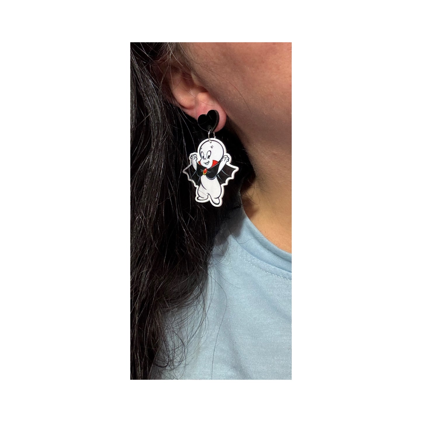 Batty Friendly Ghost Drop Earrings