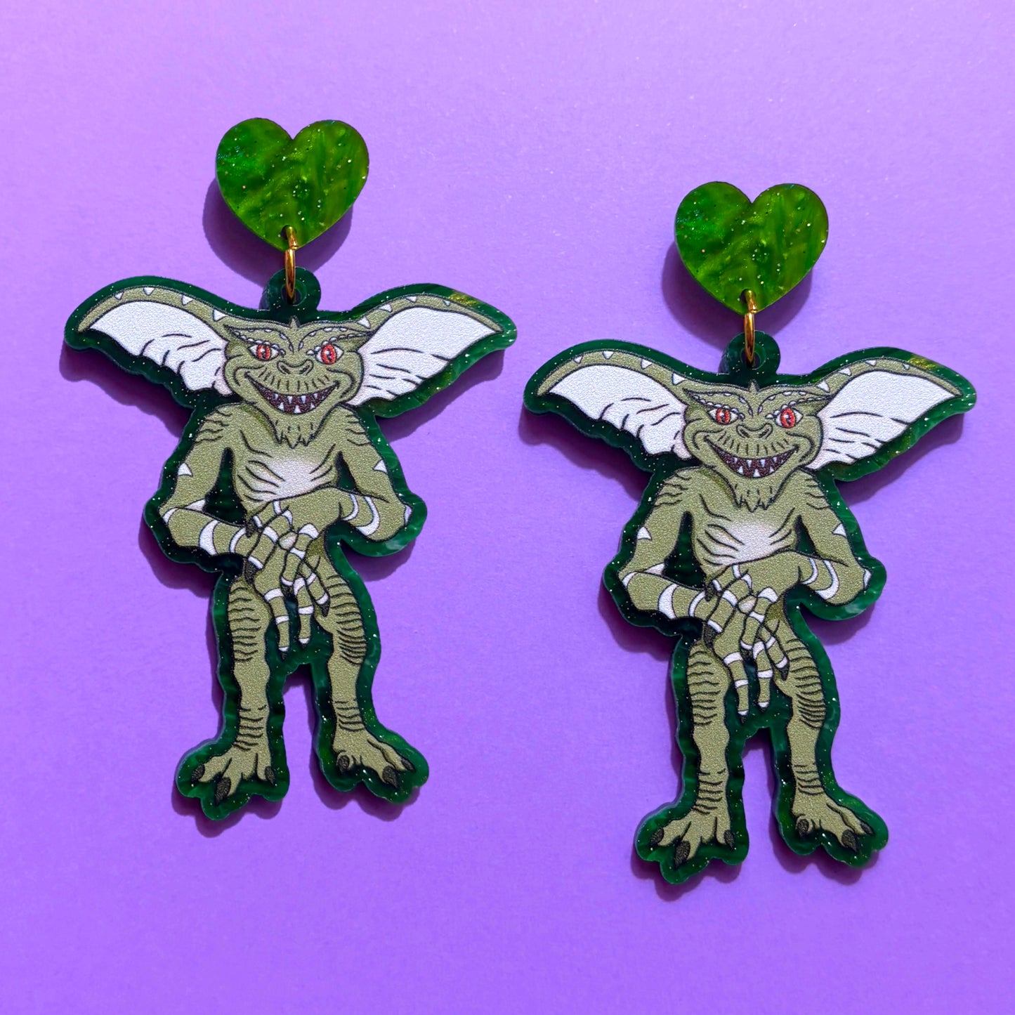 Evil Gremlin Drop Earrings