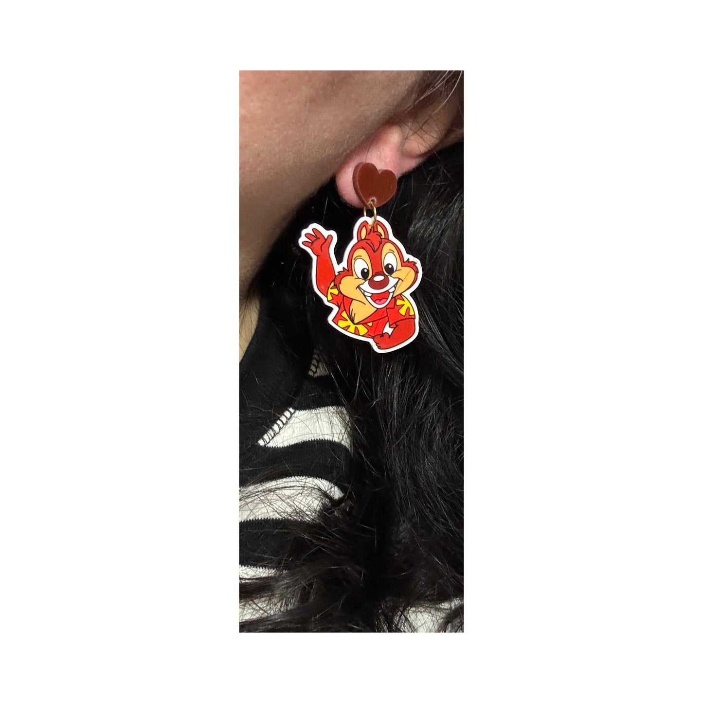 Chipmunk Rangers Acrylic Drop Earrings
