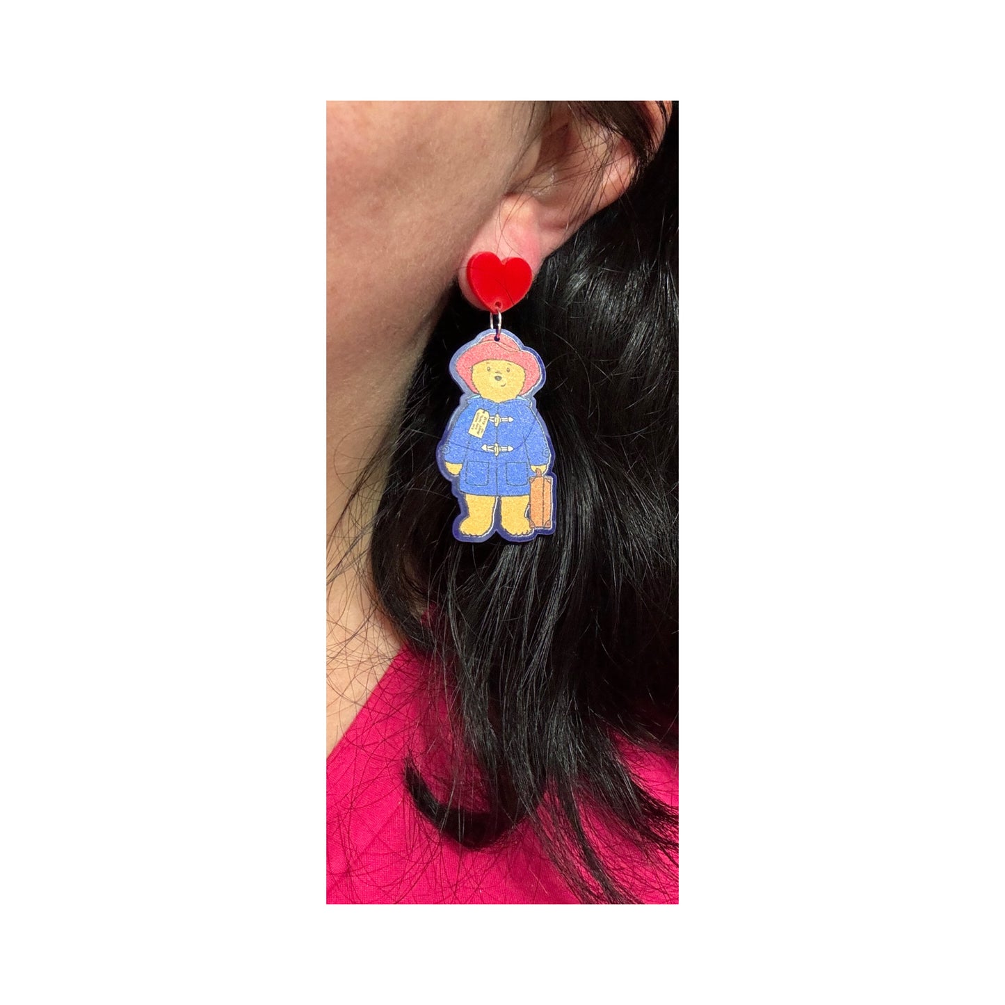 British Bear Drop Earrings