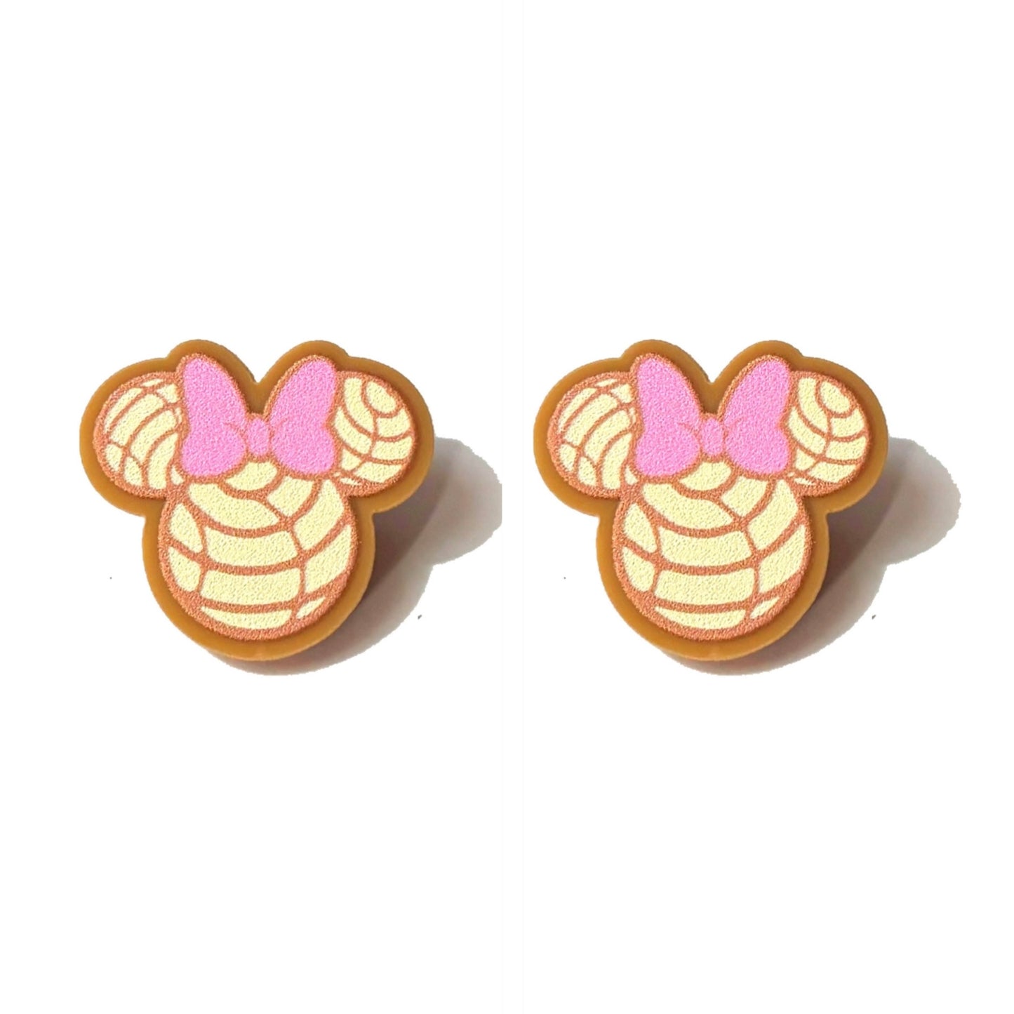 Lady Mouse Concha Post Earrings