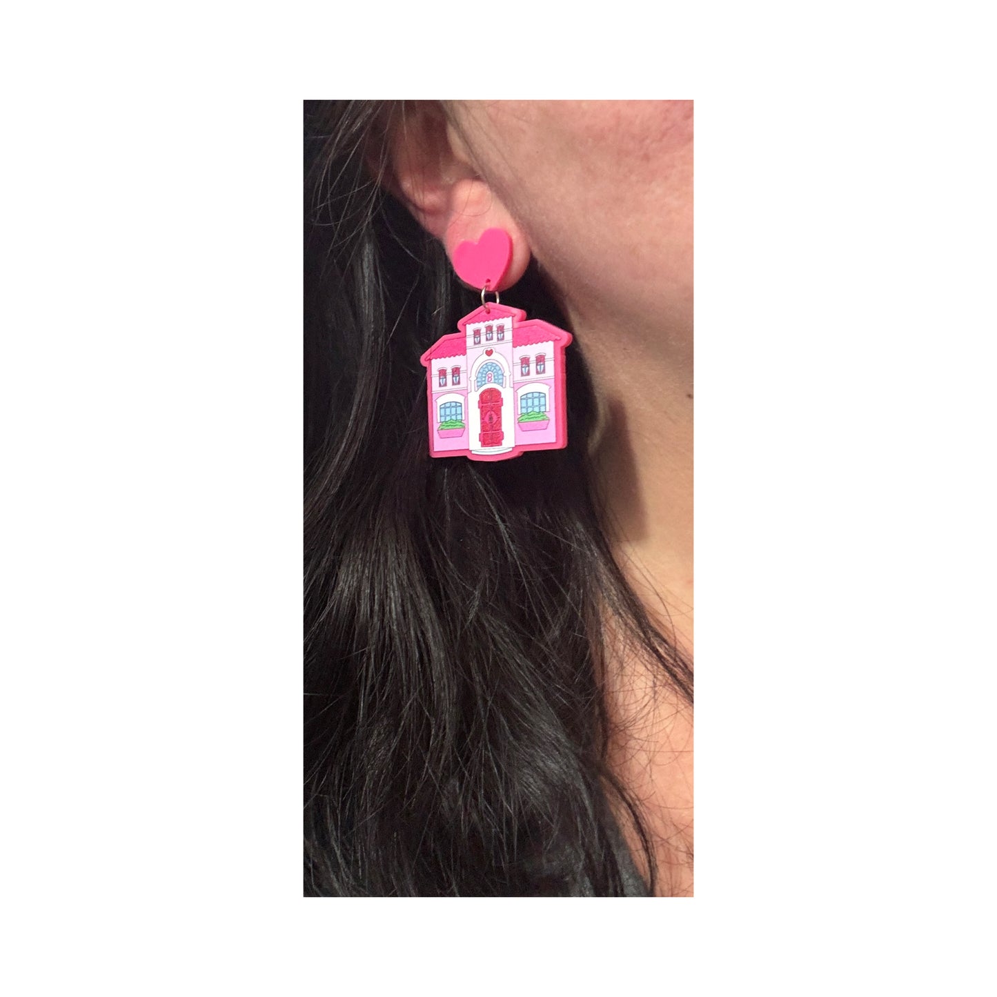 Doll Dream House Drop Earrings