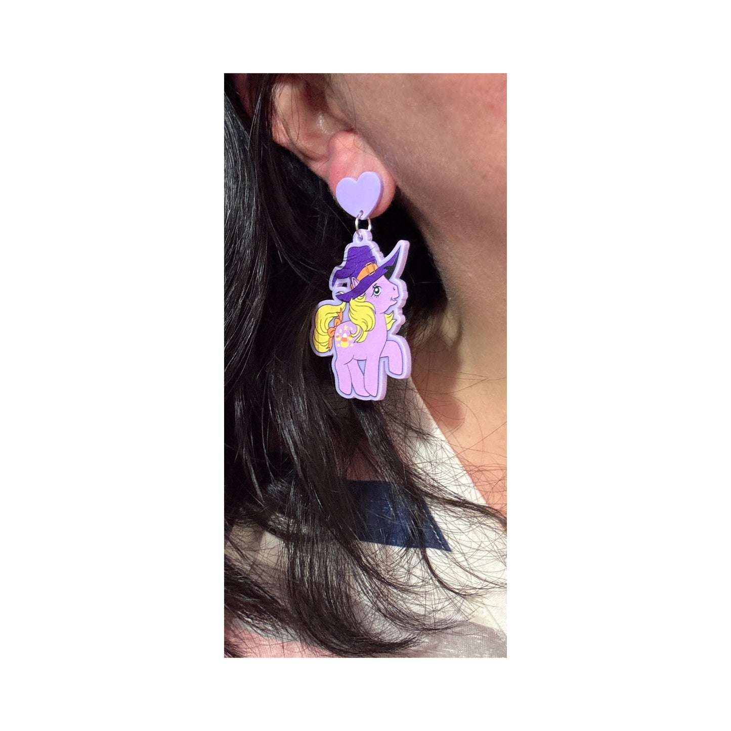 Witchy Pony Drop Earrings