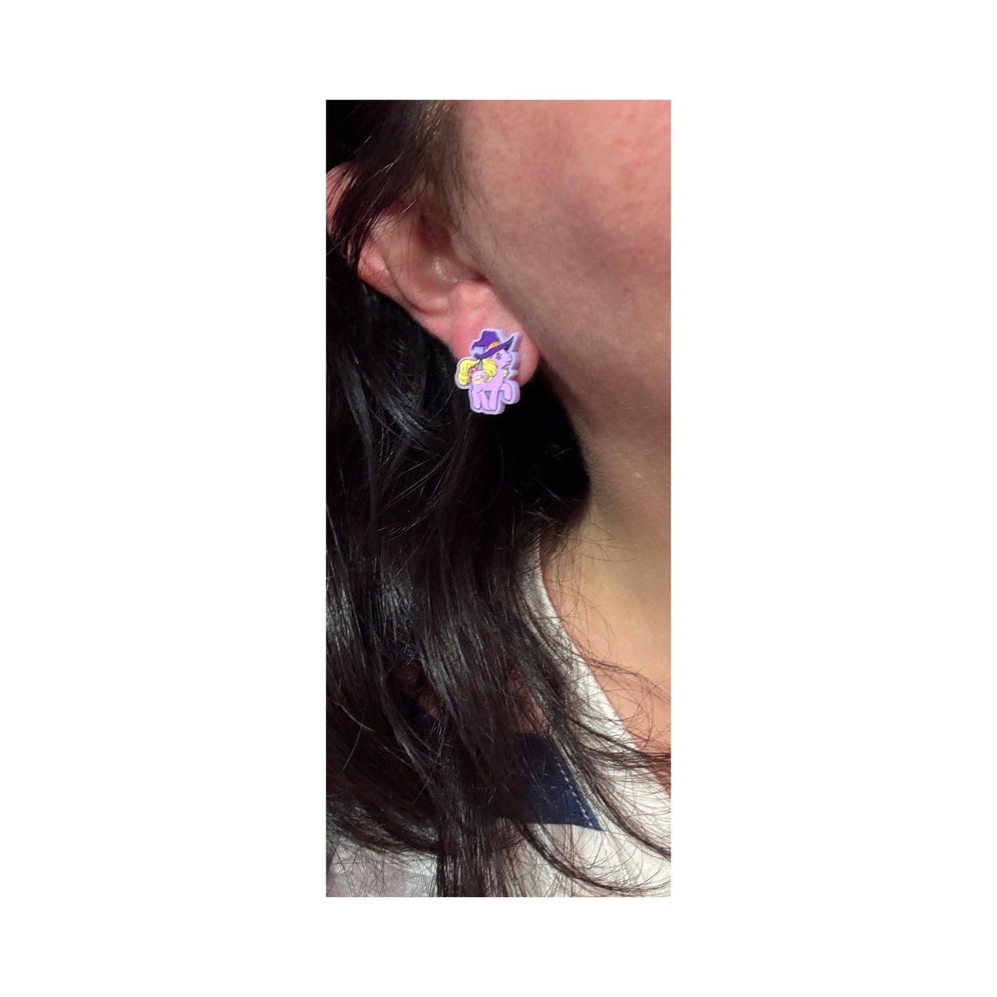 Witchy Pony Post Earrings