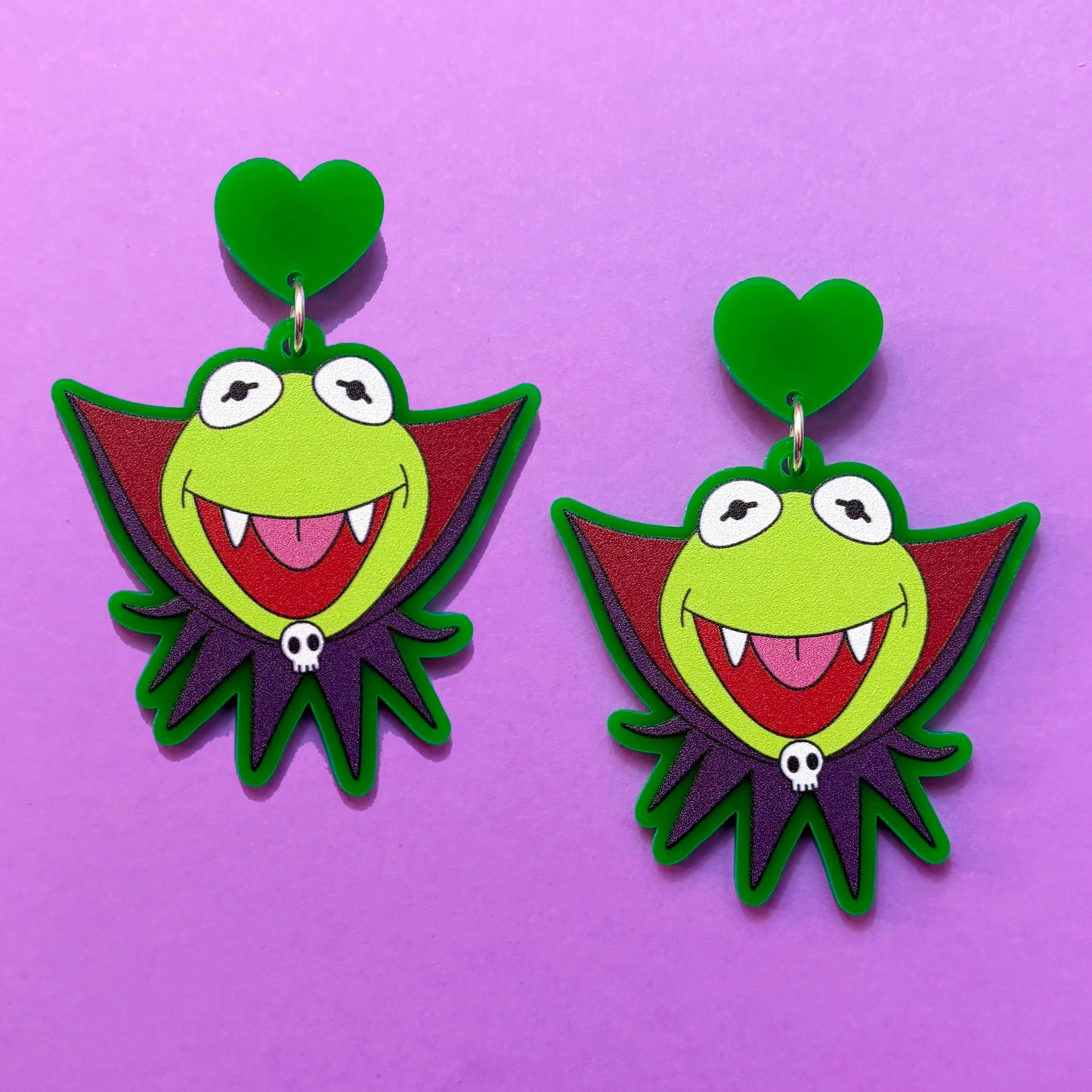 Vampire Kermie Drop Earrings