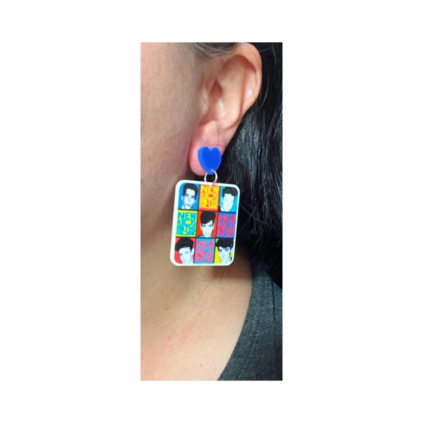 NKOTB Blue Drop Earrings
