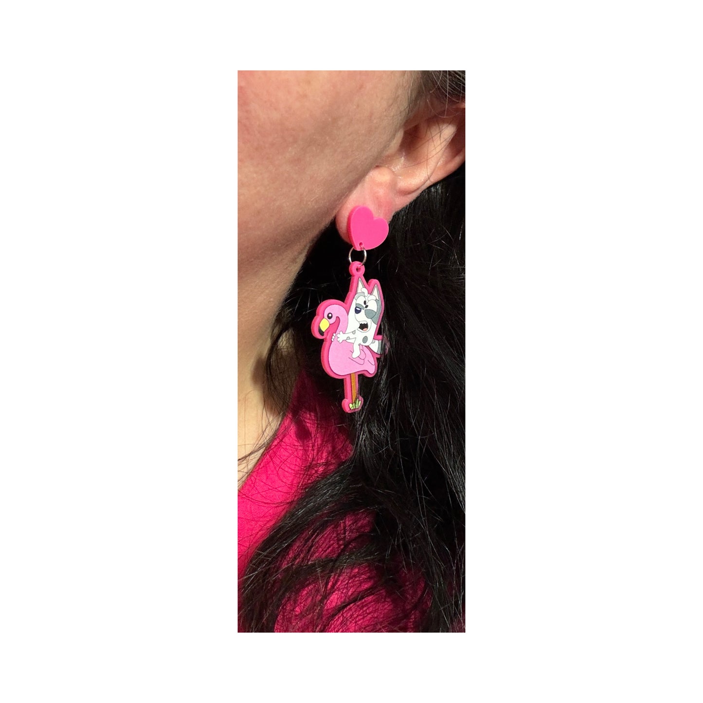 Flamingo Queen Drop Earrings