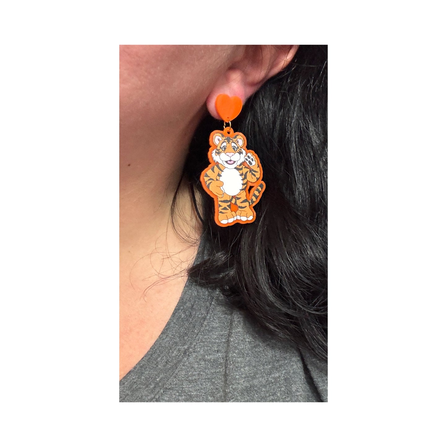 Rugby Christmas Toy Drop Earrings