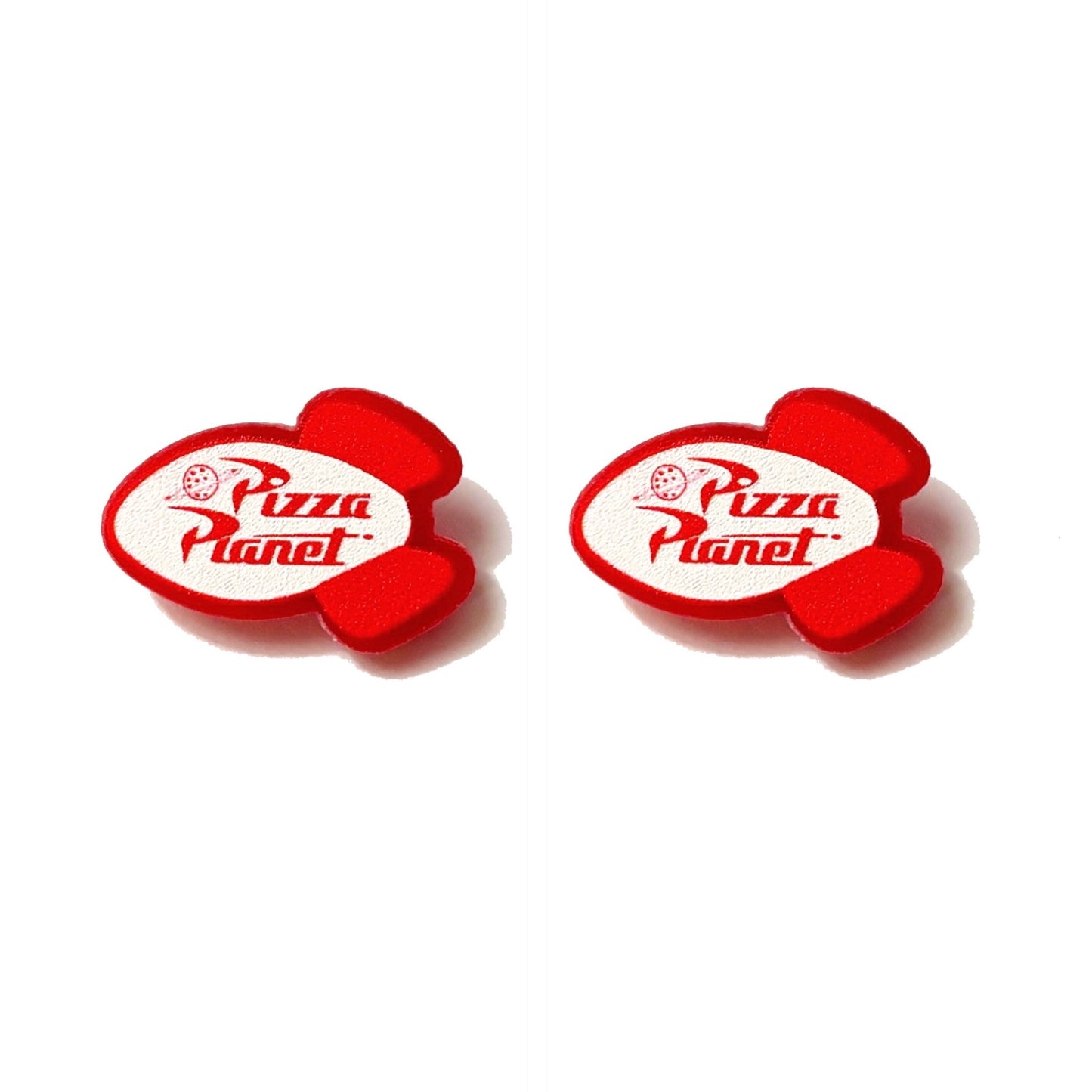 Pizza Planet Inspired Acrylic Post Earrings