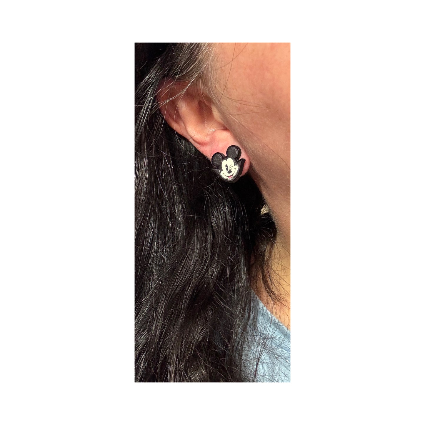 Vampire Winky Mouse Post Earrings