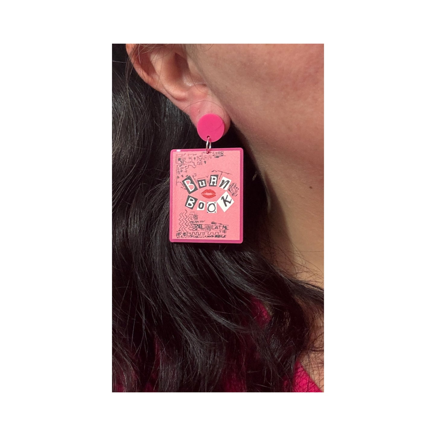 Burn Book Acrylic Drop Earrings