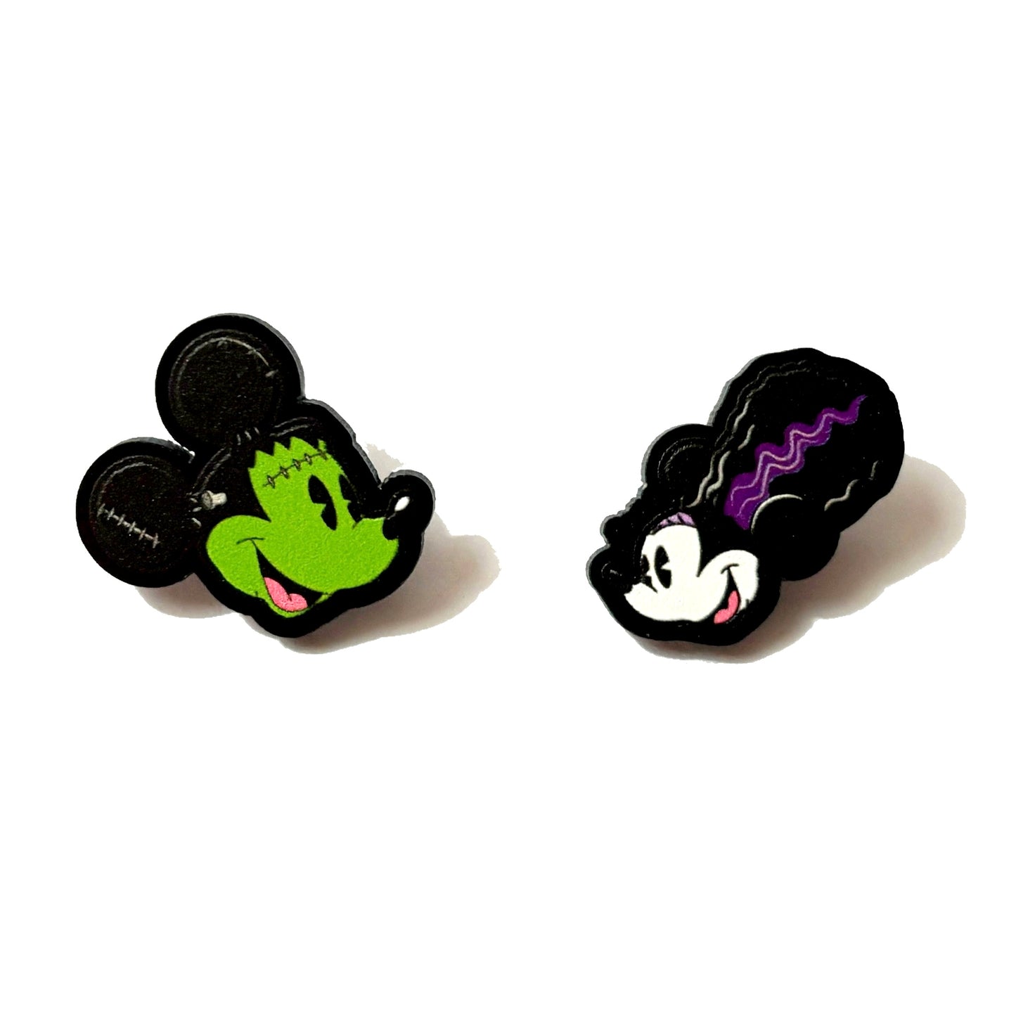 Mouse Franky & Bride Post Earrings