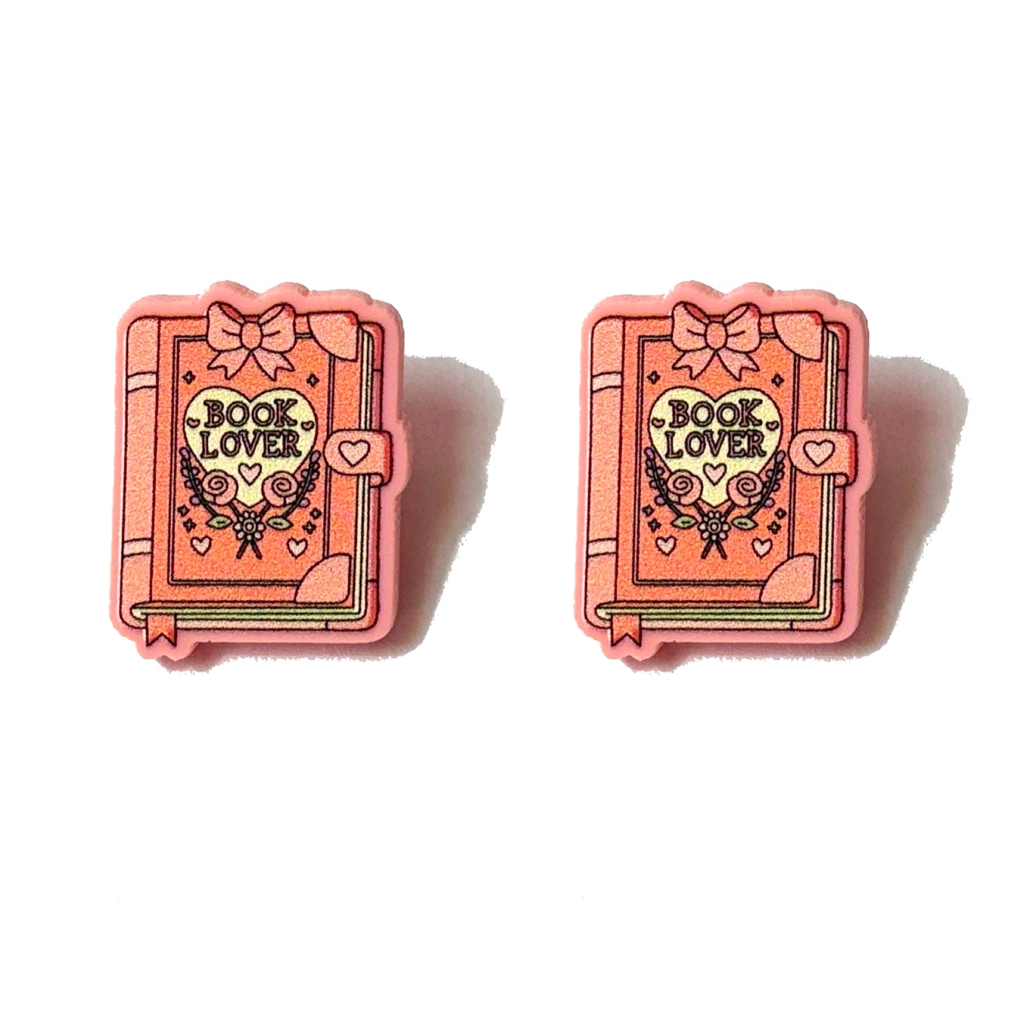 Book Lover Pastel Post Earrings