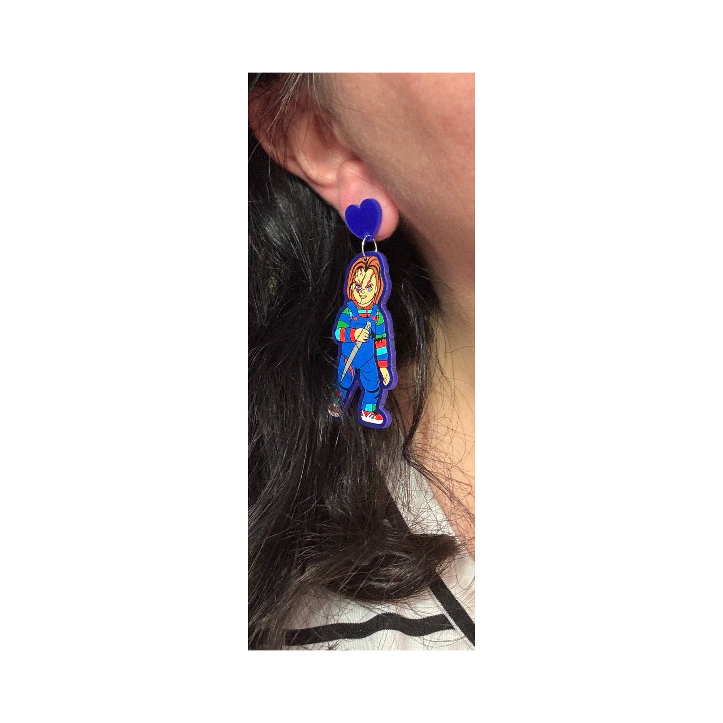 Chucky & Tiffany Drop Earrings