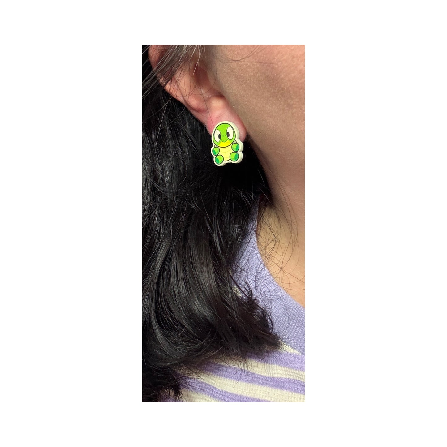 Turtle Boy Post Earrings