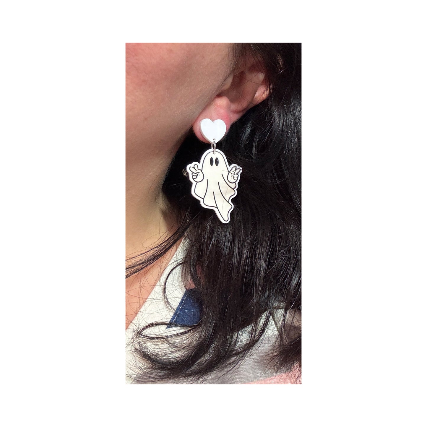 Good Vibe Ghostie Drop Earrings