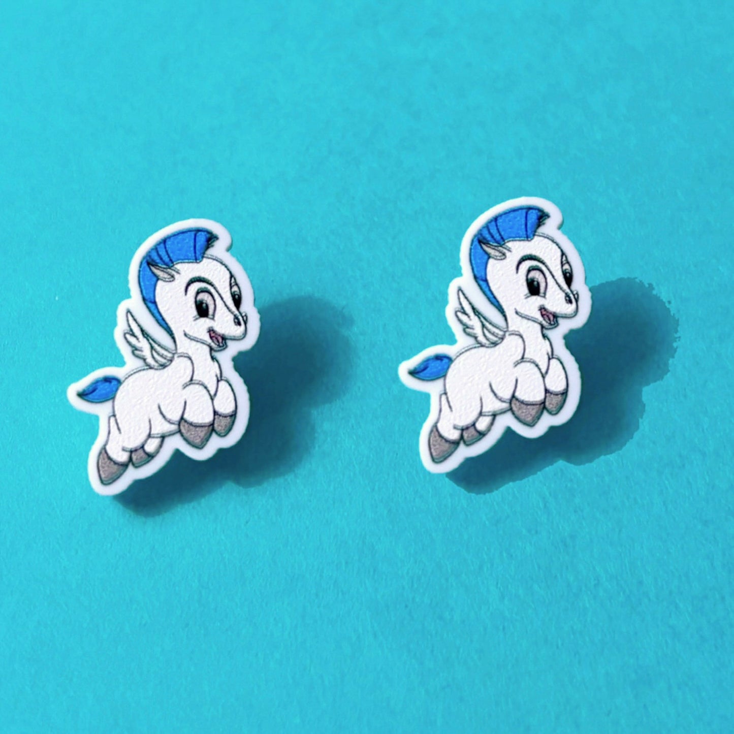 Baby Pegasus Post Earrings