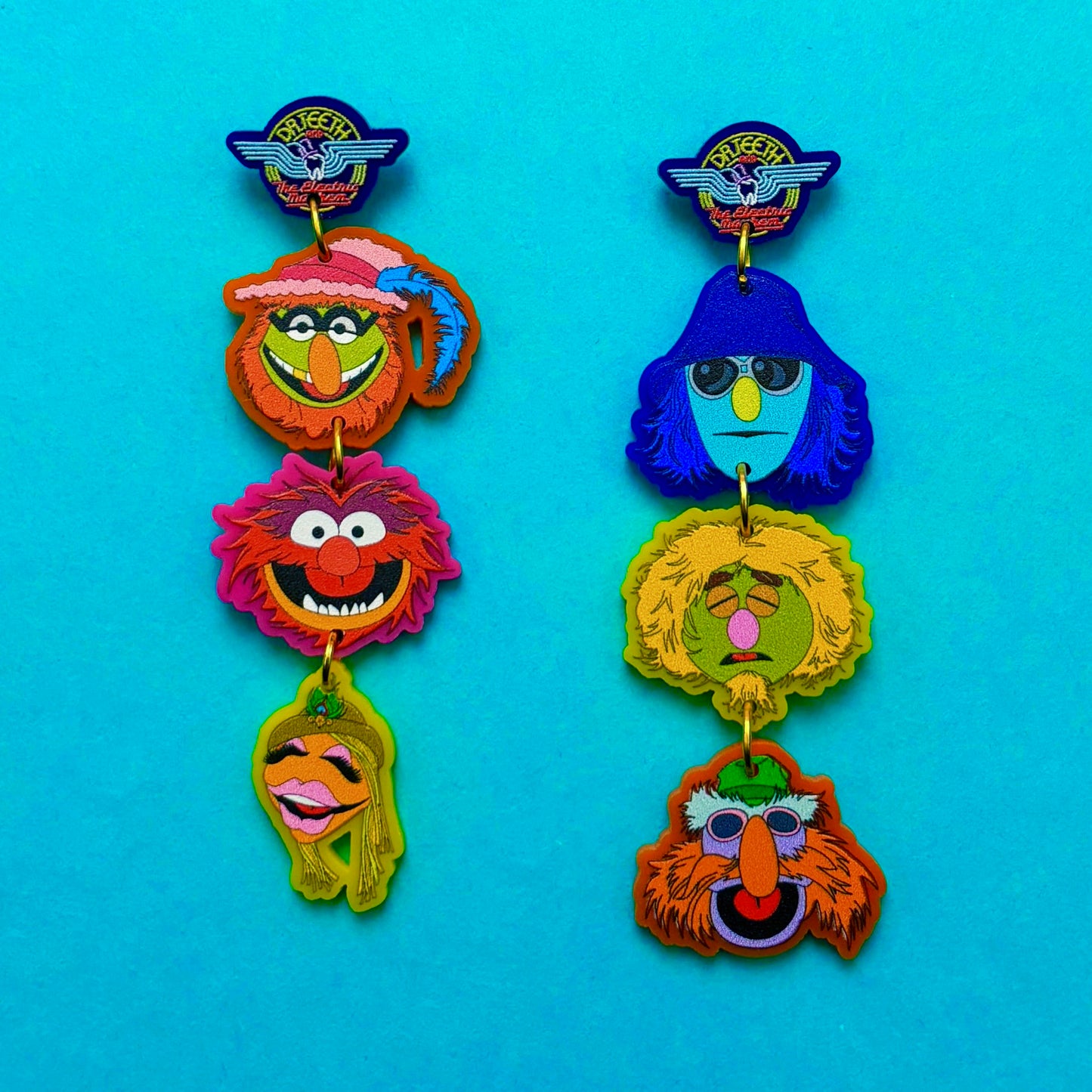 Electric Mayhem Tiered Drop Earrings