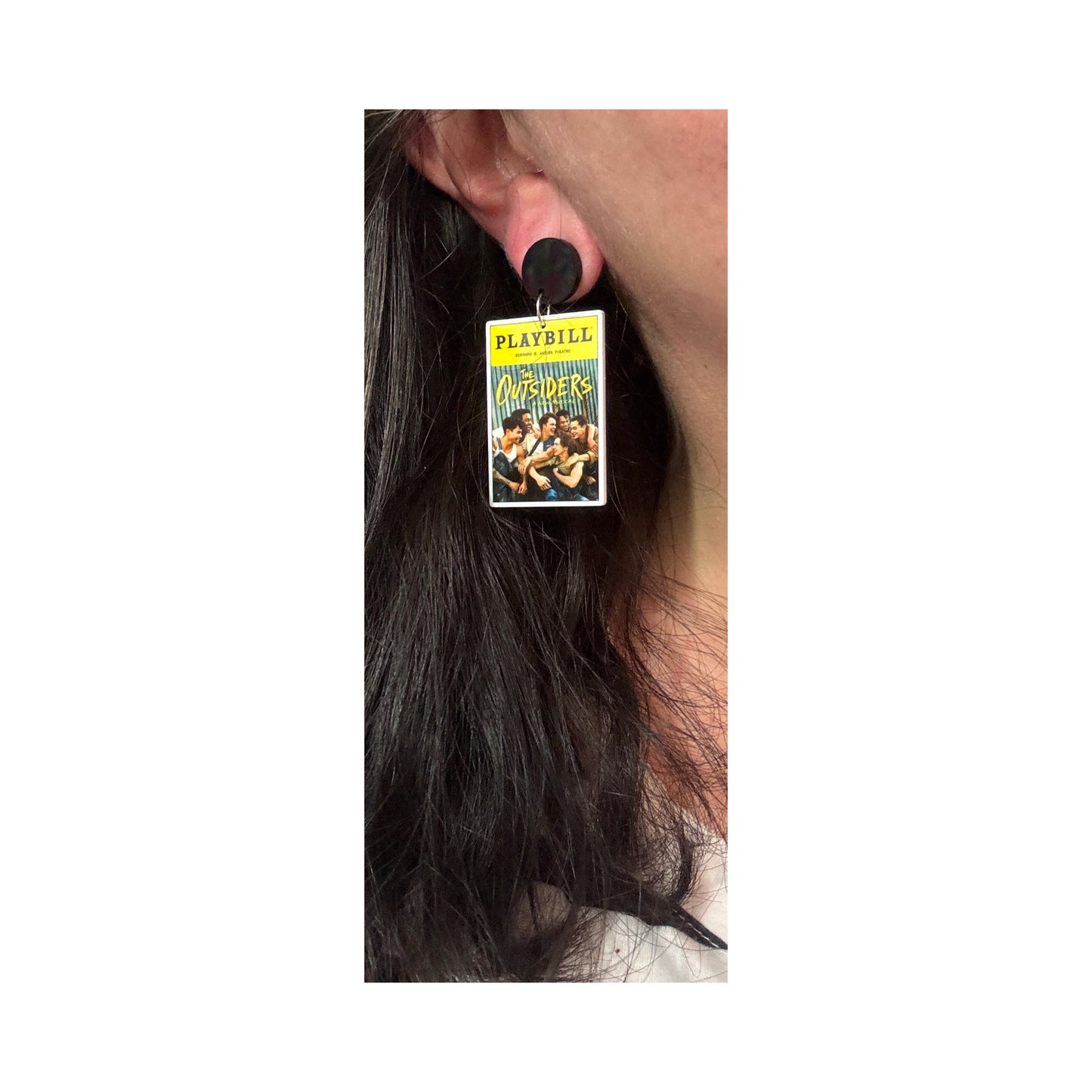 Outsiders Theater Program Drop Earring