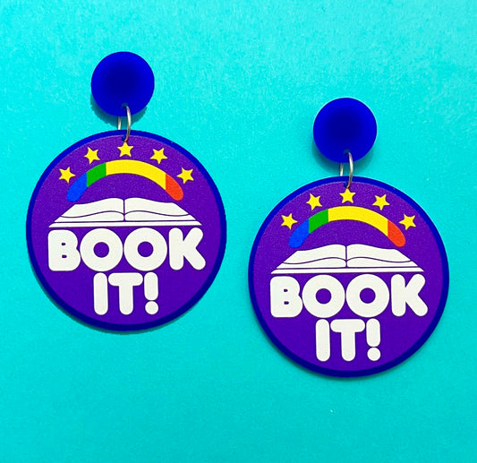 Book It! Acrylic Drop Earrings