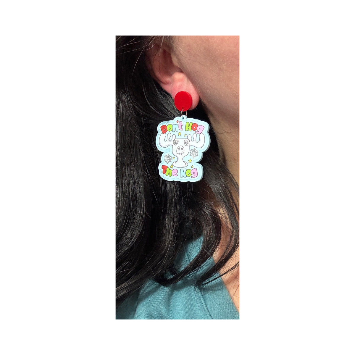 Don’t Hog The Nog Drop Earrings