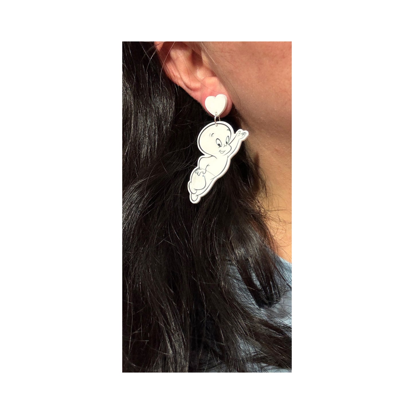 Friendly Ghost Drop Earrings