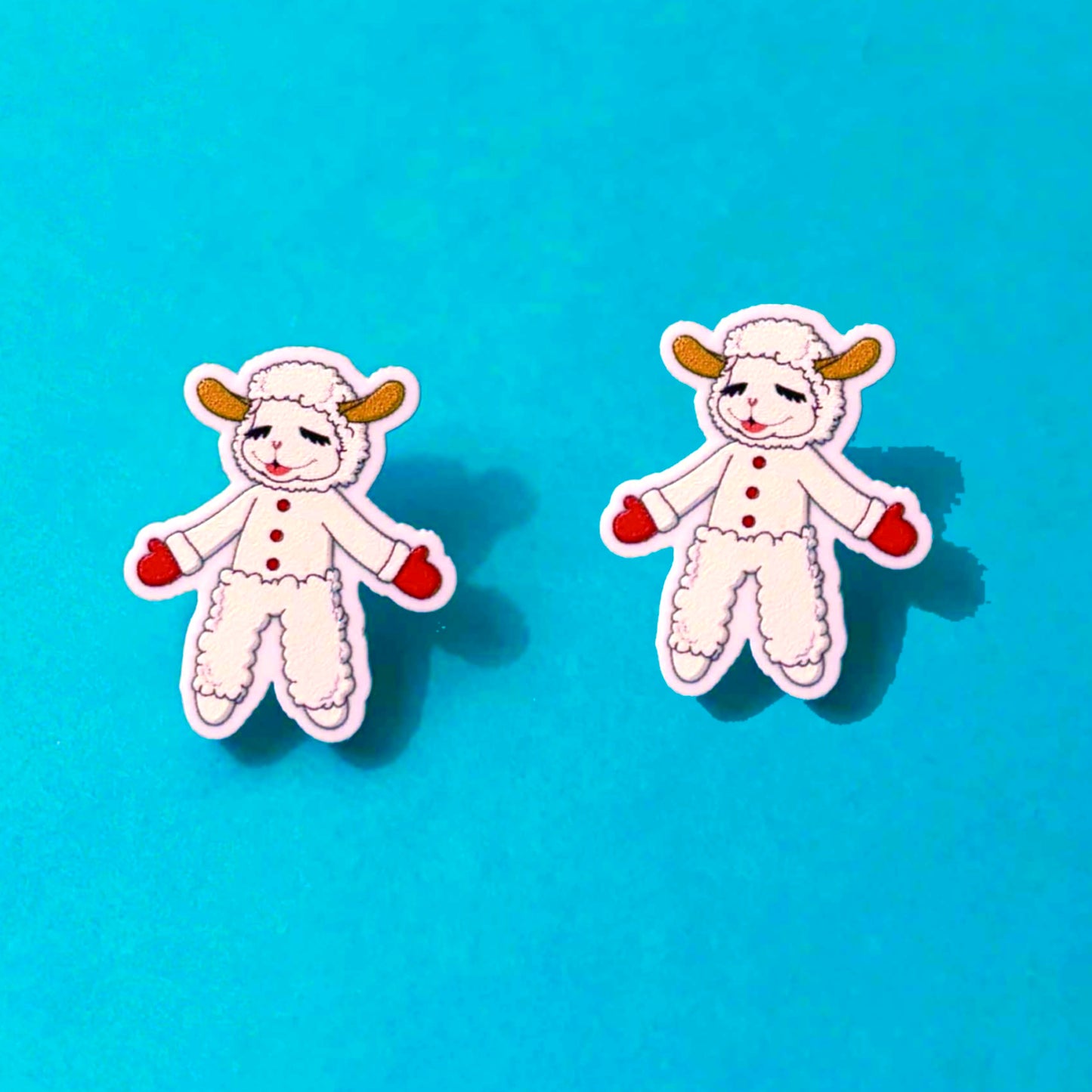 Lamb Chop Post Earrings