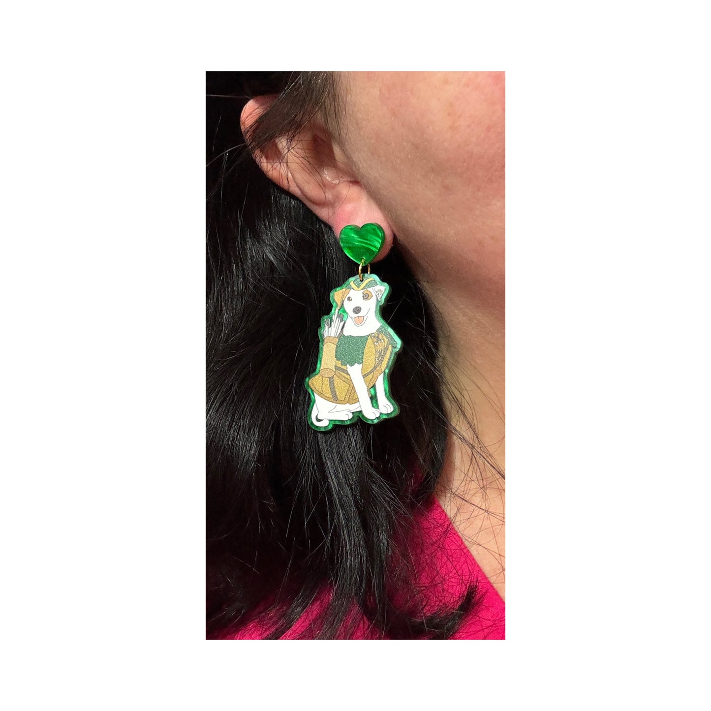 Wishbone Robin Hood Drop Earrings