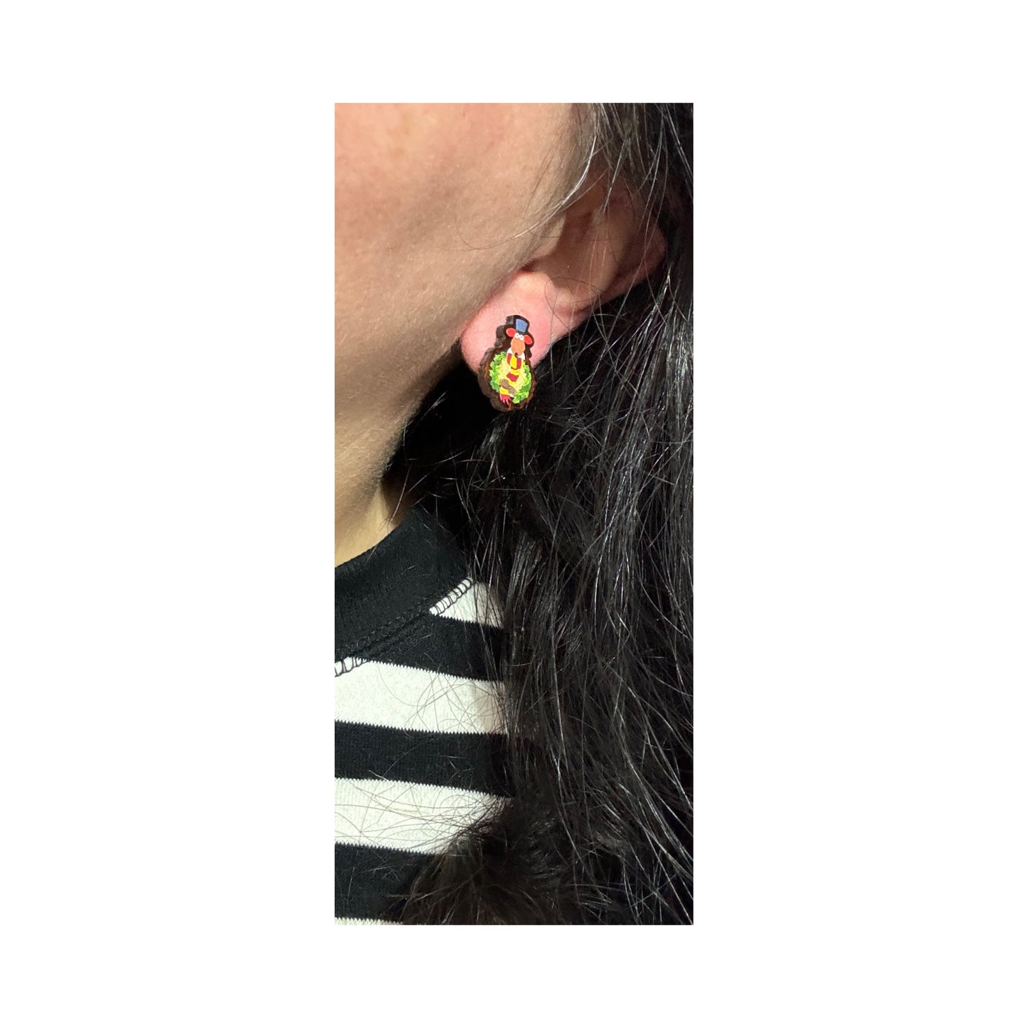 Rizzo Christmas Carol Post Earrings