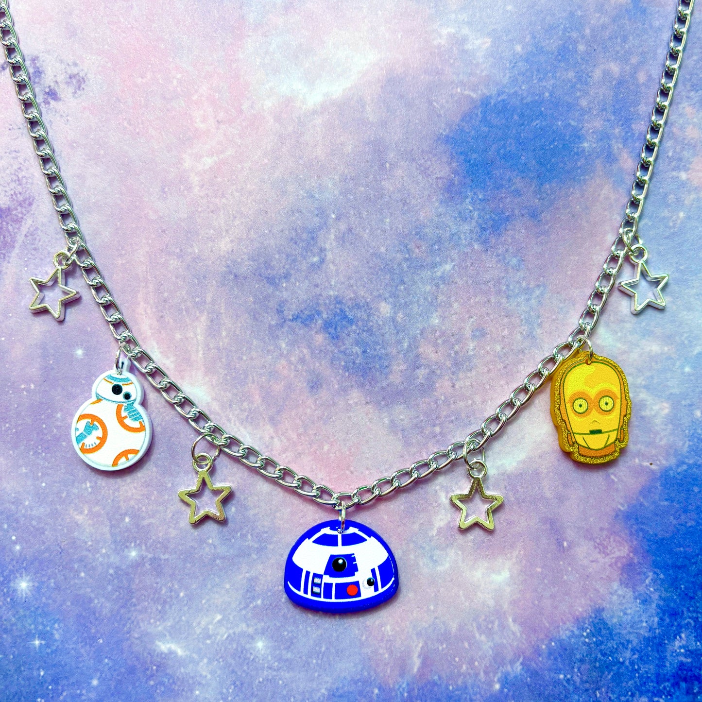 Droid Love Charm Necklace
