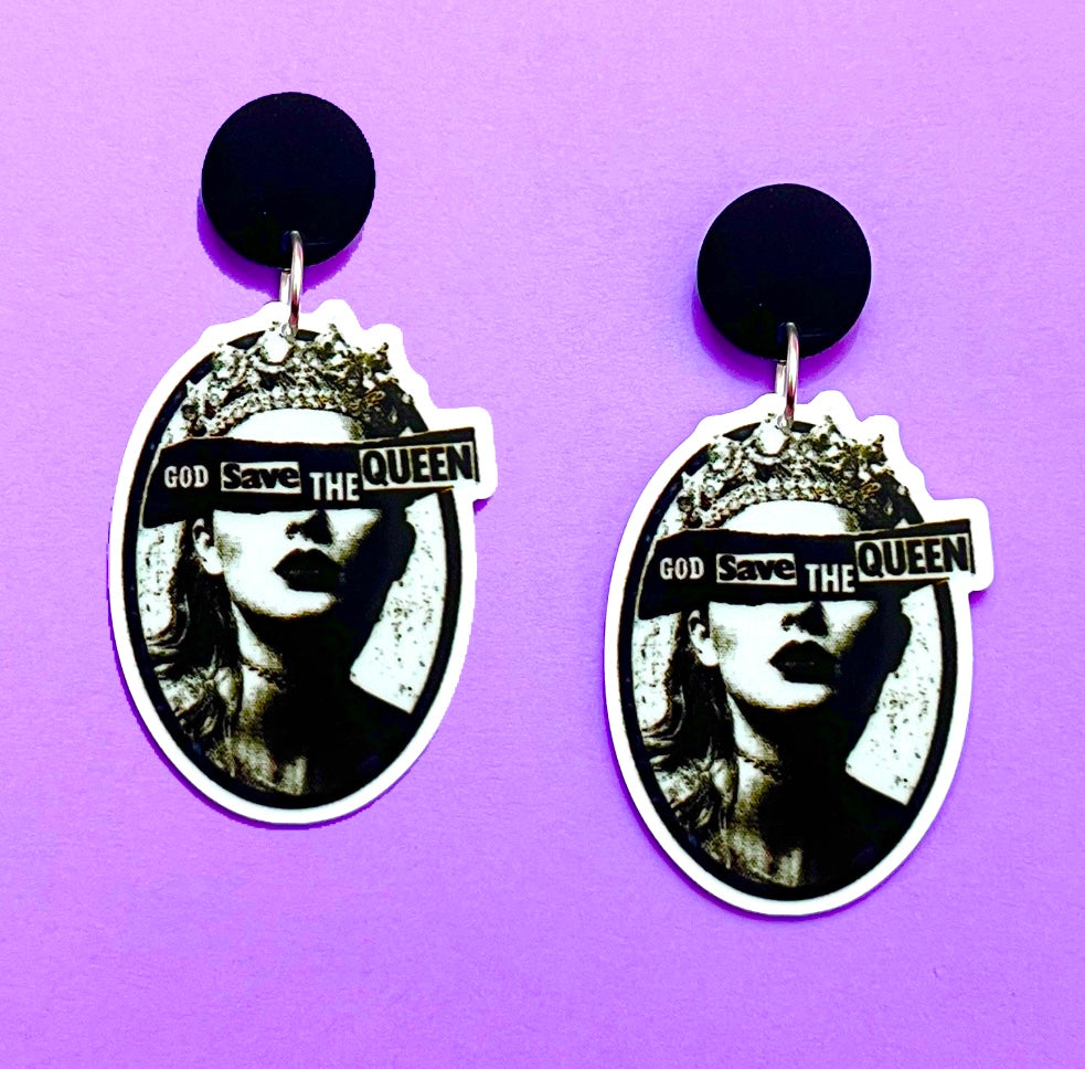 Reputation Swiftie Drop Earrings